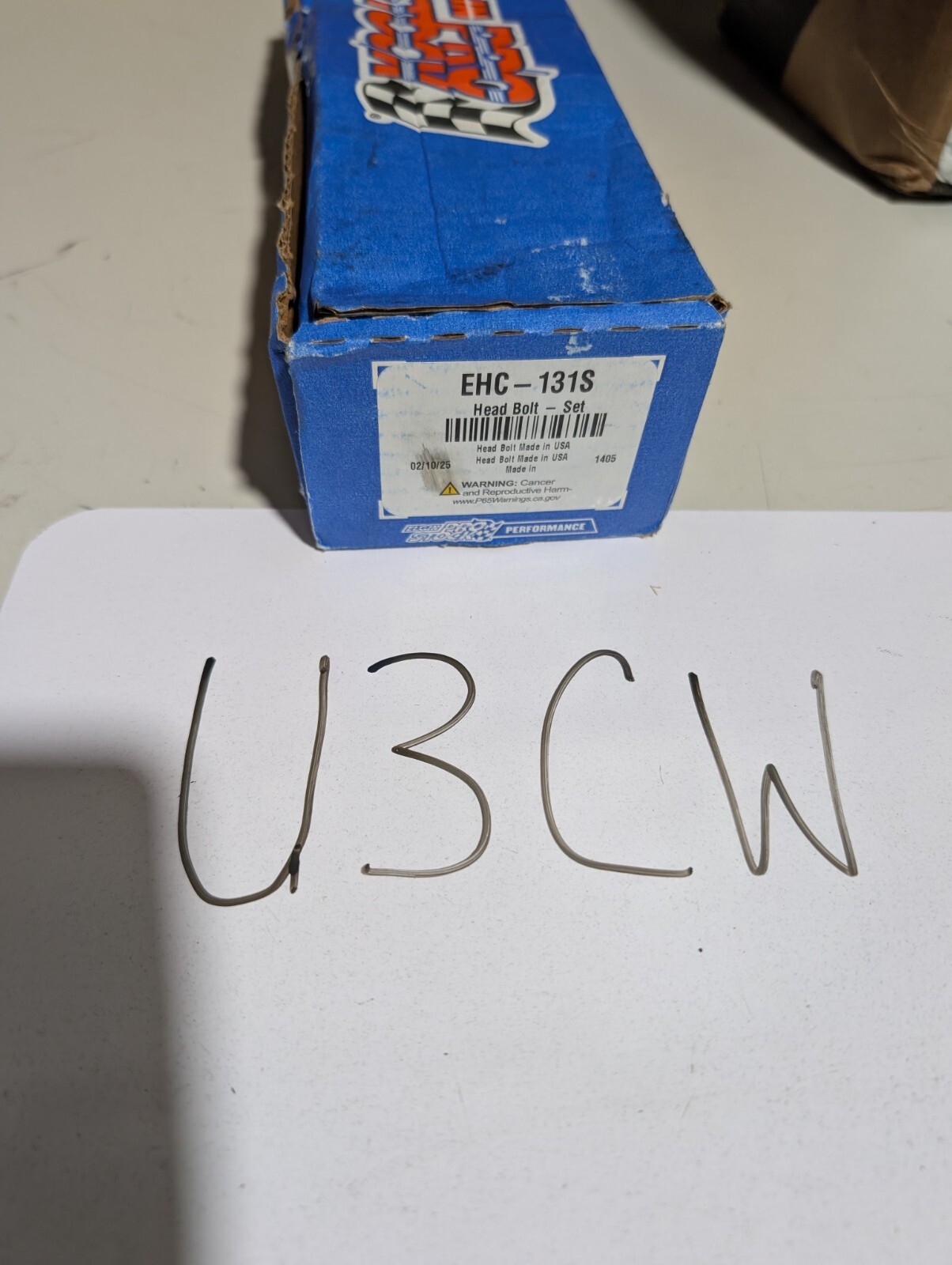 Engine Cylinder Head Bolt Elgin EHC-131S (U3CW)