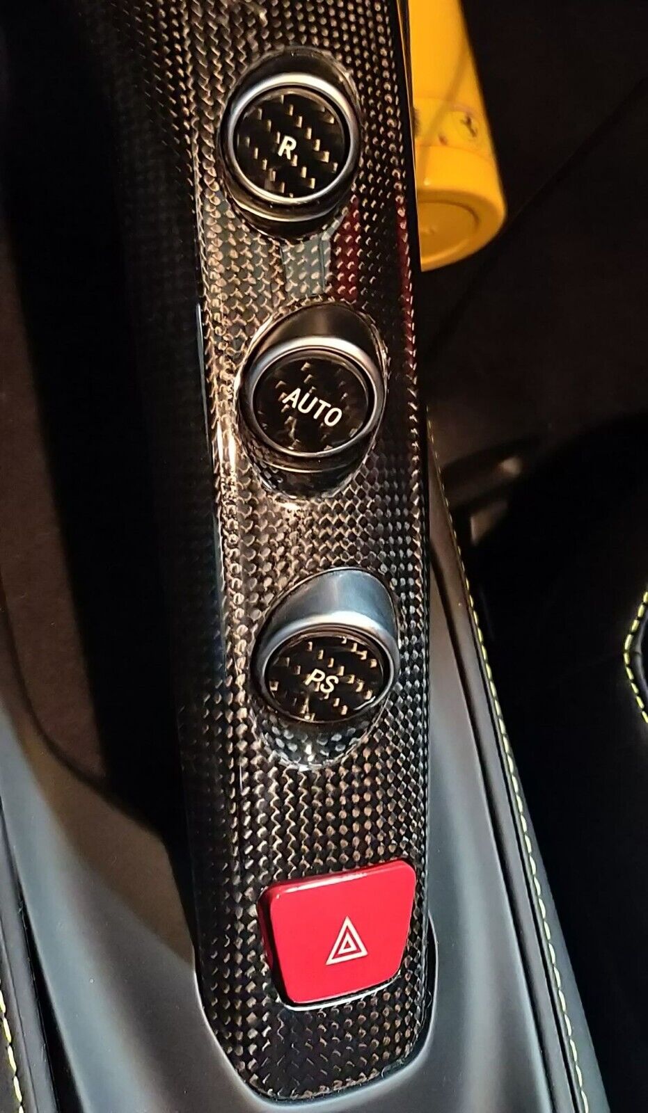 Fits Ferrari LaFerrari 14-17 F1 Gear Button in Black Carbon Fiber Kit