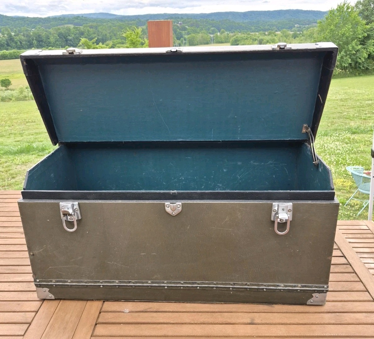 Antique Car Luggage Trunk Chest 1920s To 1930s  Model A