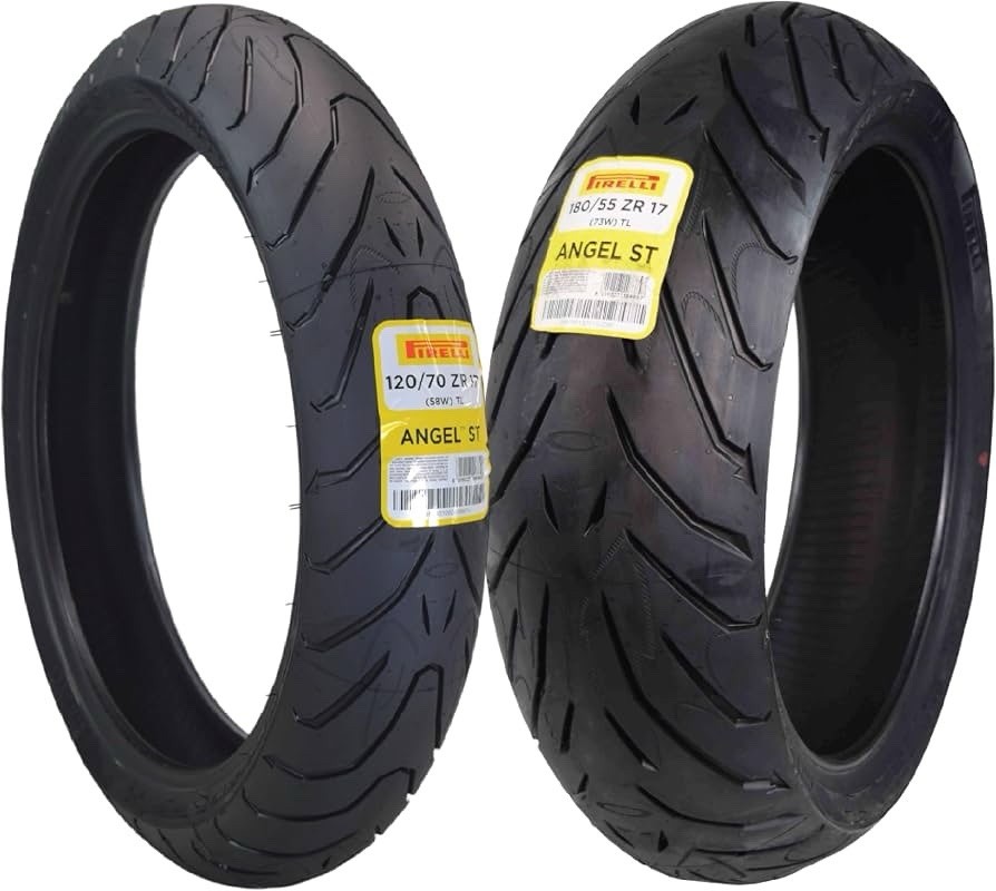 Pirelli Angel ST Motorcycle Tire Set 120/70ZR17 58W & 180/55ZR17 73W Radial