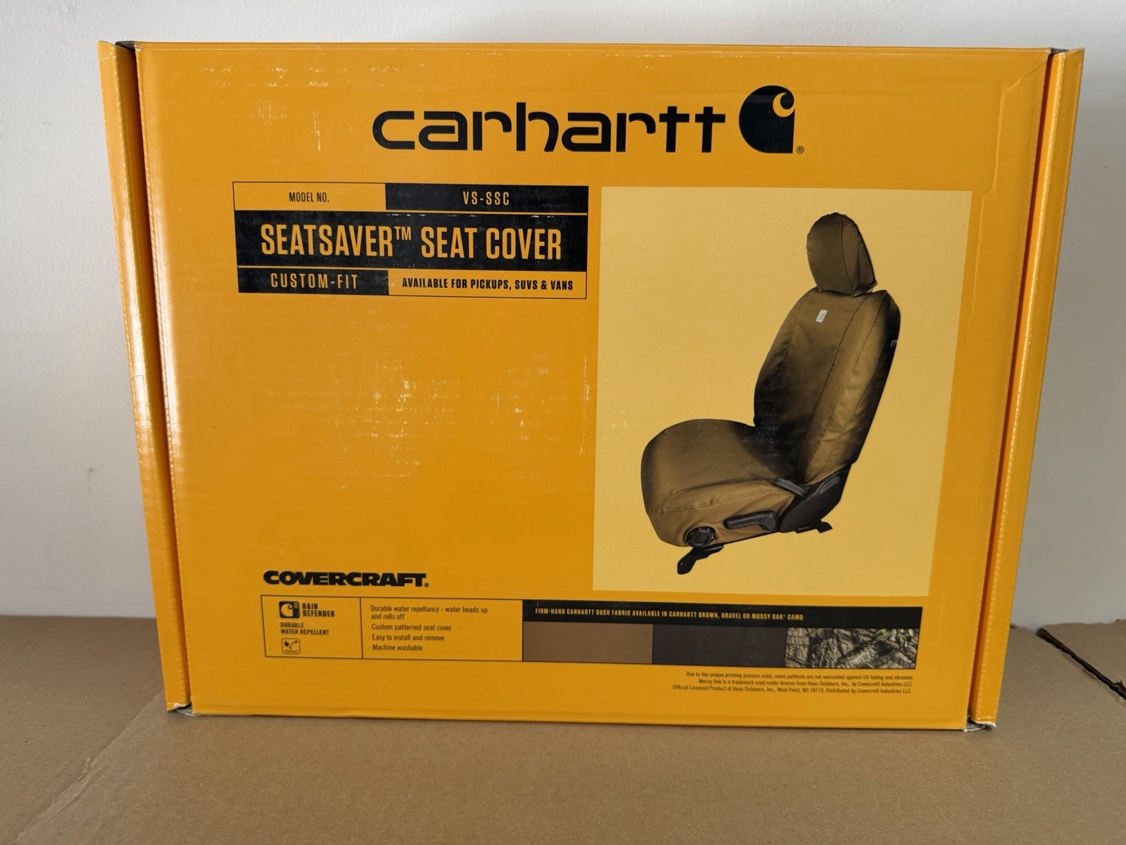 Covercraft Carhartt Seat Covers, 11-20 Dodge Durango 1st Row, Duck Weave Gravel Covercraft Carhartt Seat Covers, 11-20 Dodge Durango 1st Row, Duck Weave Gravel