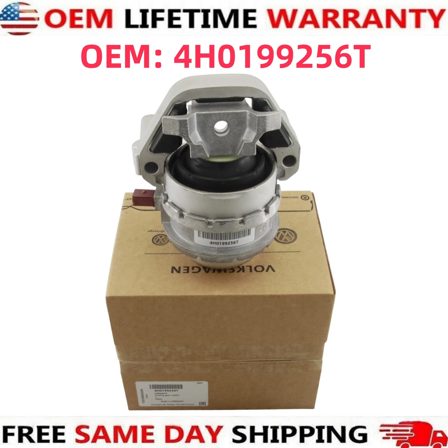 OEM 2013-2018 Audi S6 S7 RS7 4.0L V8 A/T AWD Right Engine Mount With Sensor