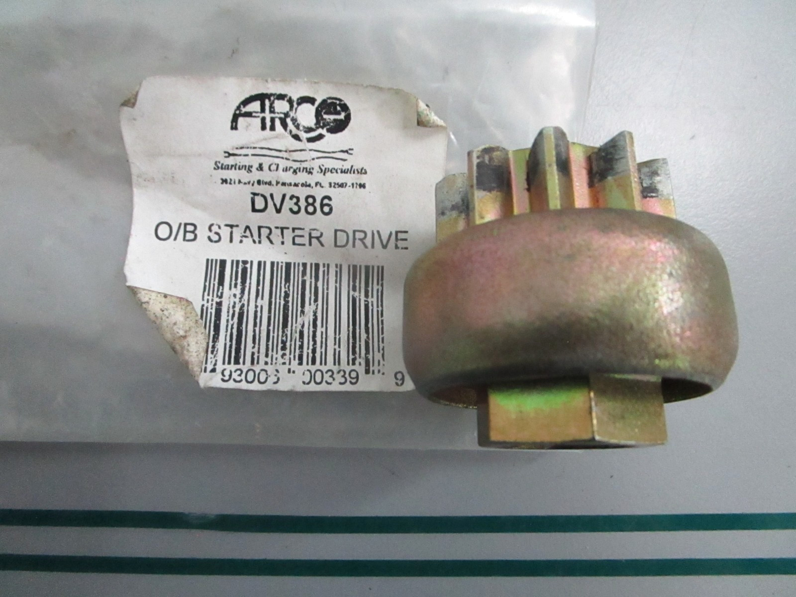 ARCO DV386 Outboard Starter Drive Gear 10-Tooth NOS Fits ARCO 5386 0820