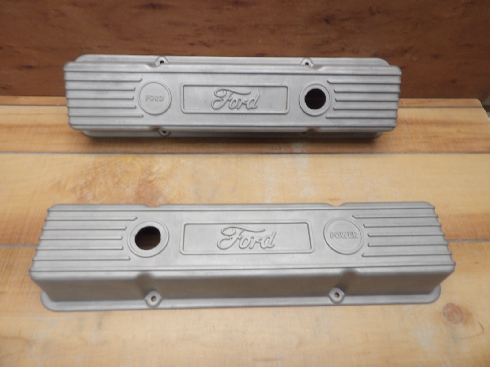 Ford Logo Small Block Chevy Aluminum Valve Covers 32 33 34 V8 Roadster Coupe Rod