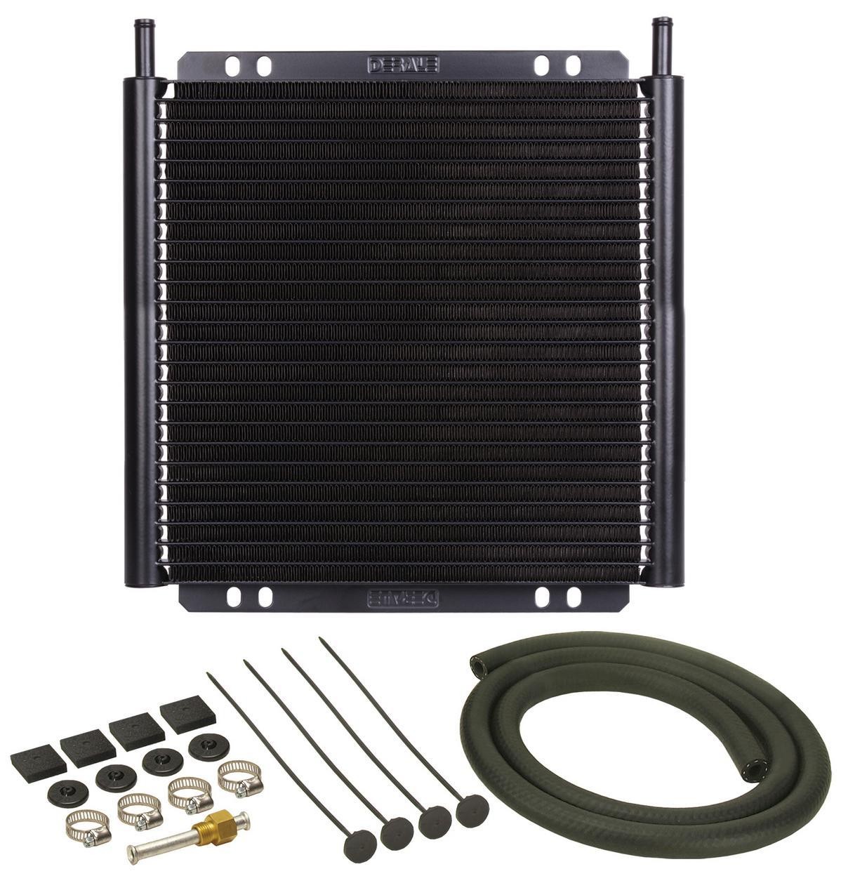 Derale 13504 24 Row Series 8000 Plate & Fin Transmission Cooler Kit, 11/32\