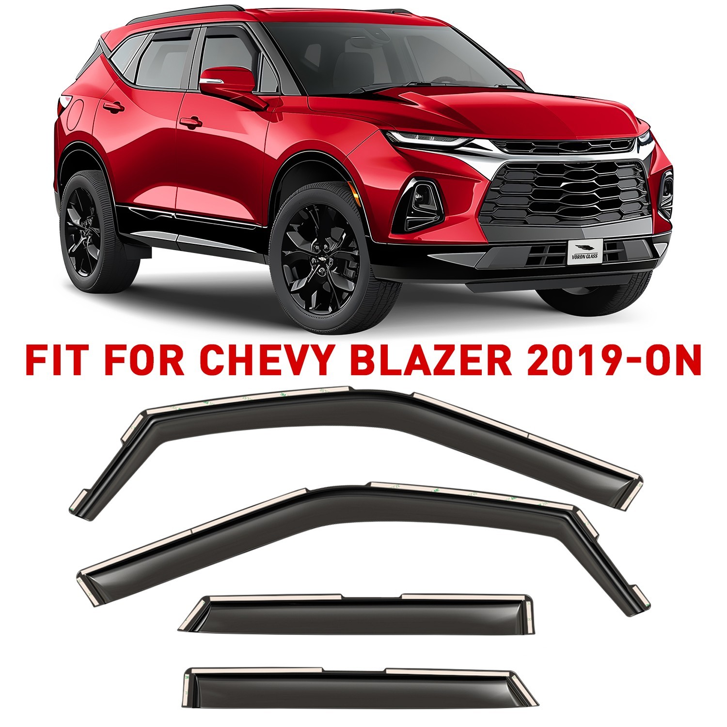 Rain Guards Vent Visors Shade for 2019-2026 Chevrolet (Chevy) Blazer