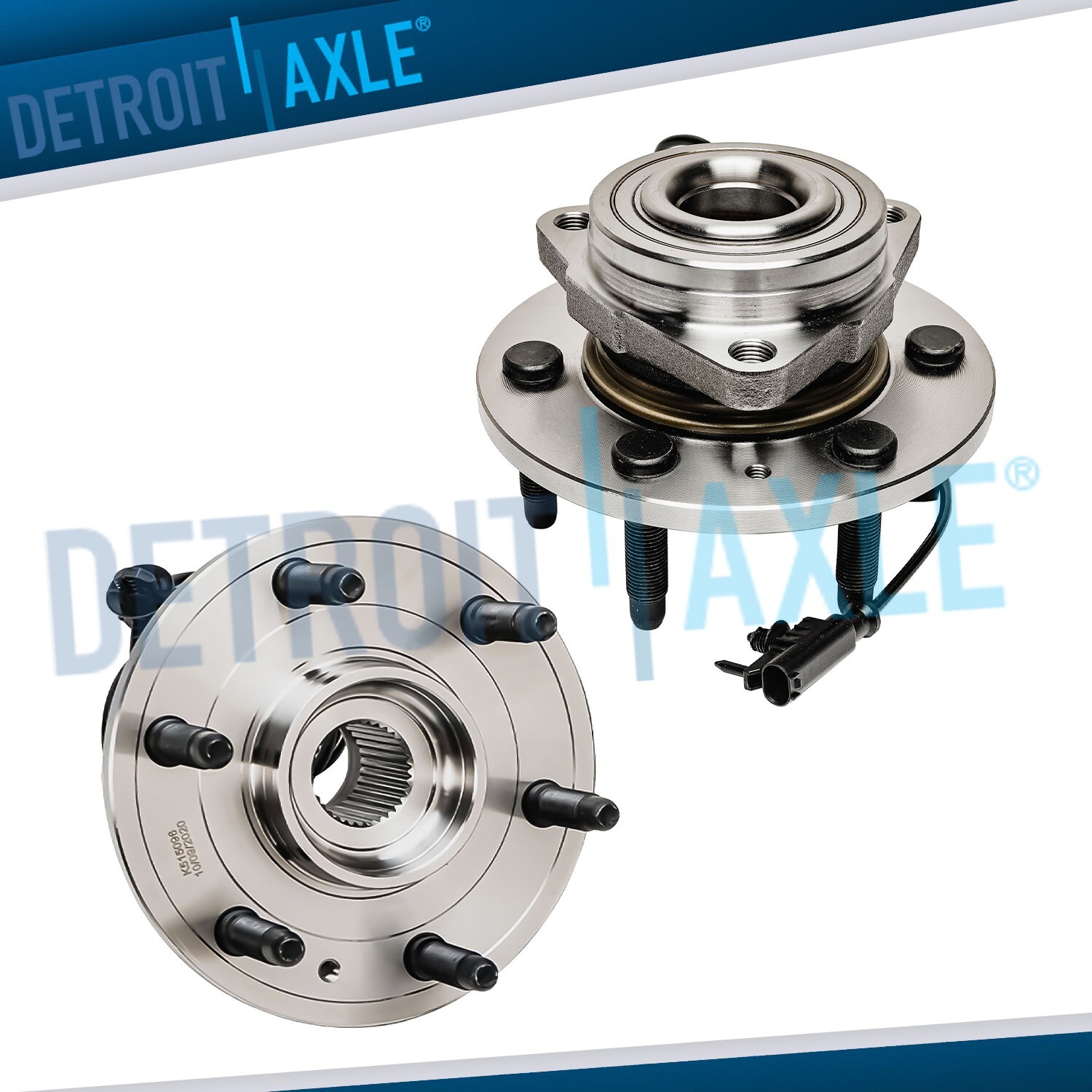 4WD Front Wheel Bearing Hubs for 2007-2013 Chevy Silverado GMC Sierra 1500 Tahoe