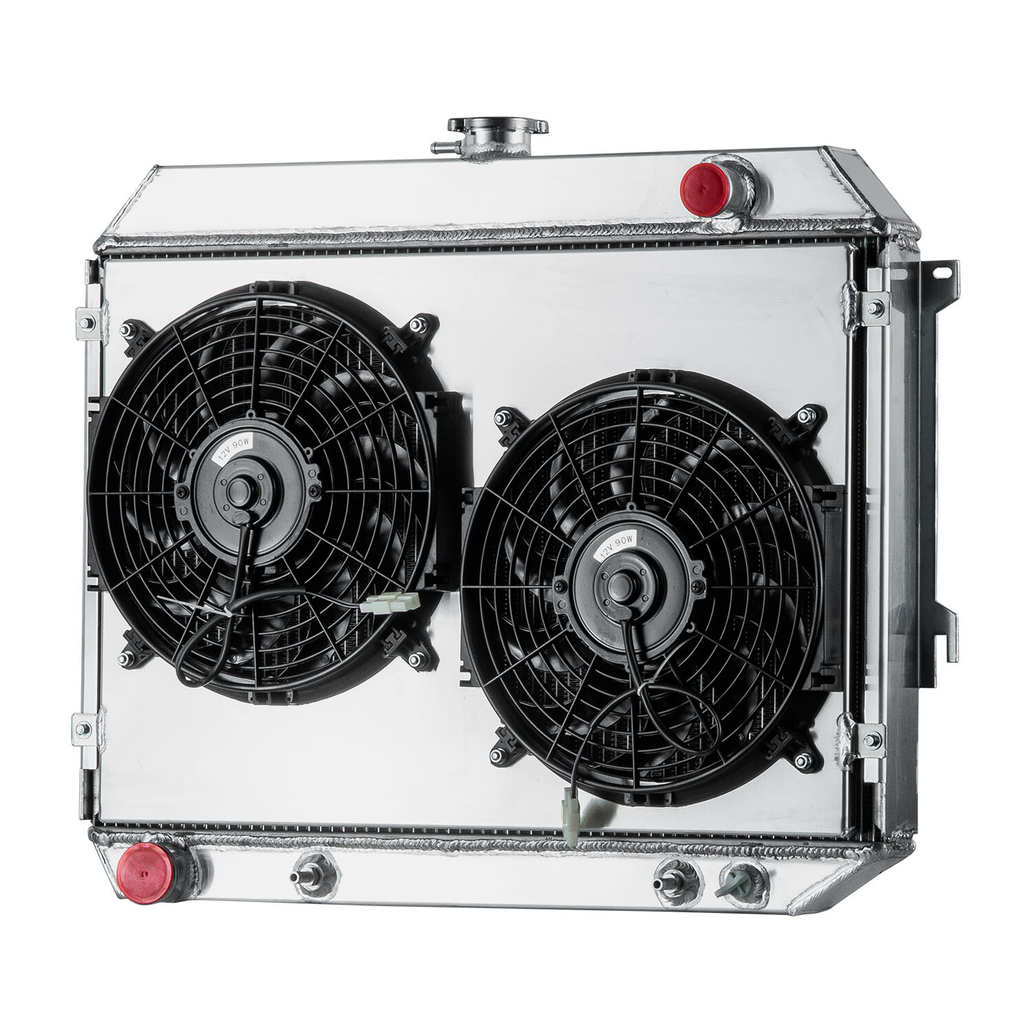 3Row Radiator Shroud Fan For 1968-1973 Dodge Charger Plymouth Road Runner 26