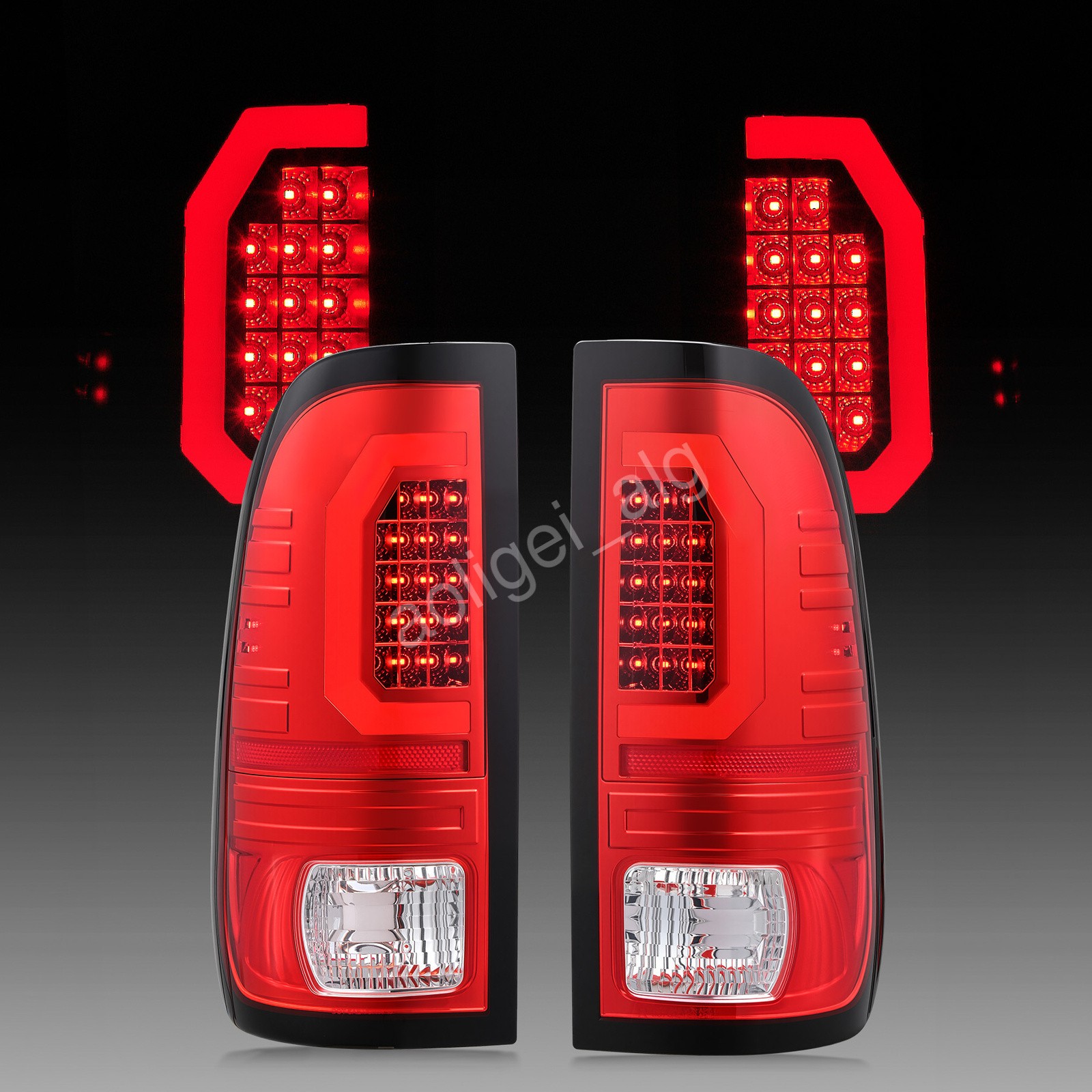 Fit 1997-2003 Ford F150 1999-2007 F250 F350 Red LED Tube Tail Lights Lamps Fit 1997-2003 Ford F150 1999-2007 F250 F350 Red LED Tube Tail Lights Lamps