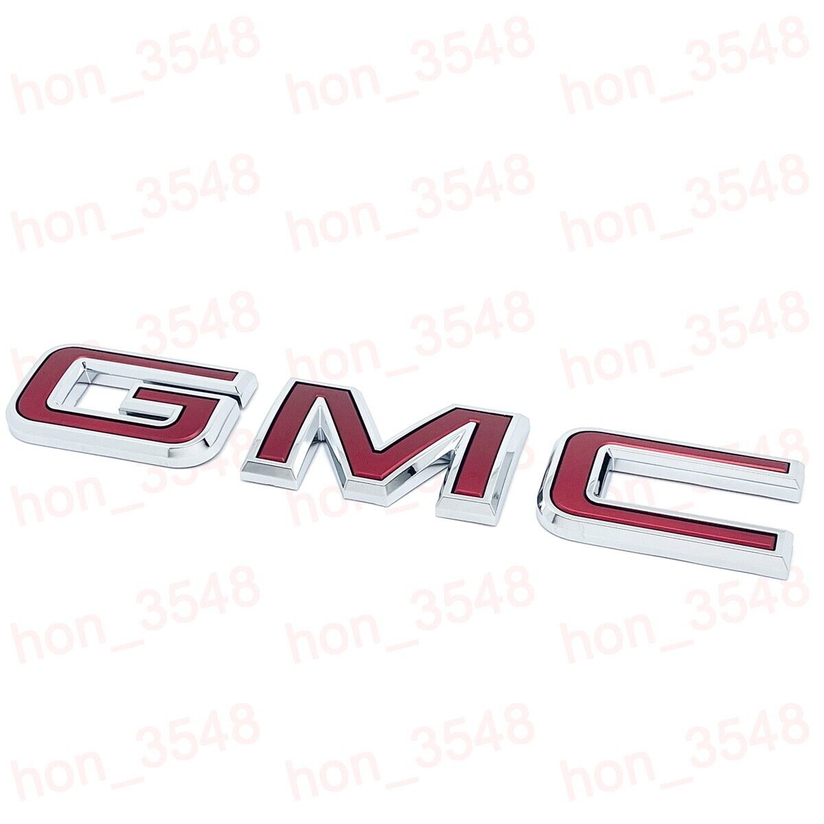 Red Rear Tailgate Only Emblem 2019 -2024 GMC Sierra 1500 2500HD 3500HD Canyon