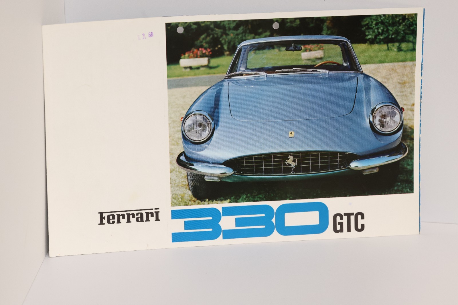 Ferrari 330 GTC Brochure ORIGINAL - 12/66