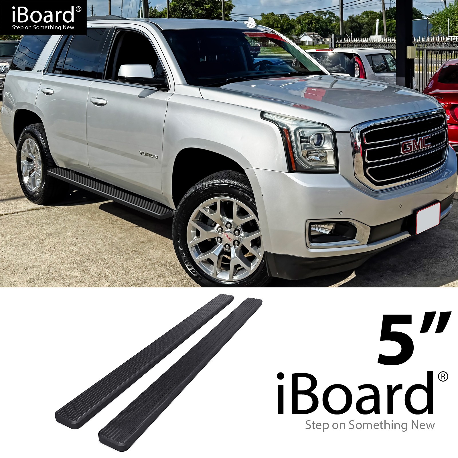 iBoard Running Board 5in Black Fit 00-20 Chevy Tahoe GMC Yukon iBoard Running Board 5in Black Fit 00-20 Chevy Tahoe GMC Yukon