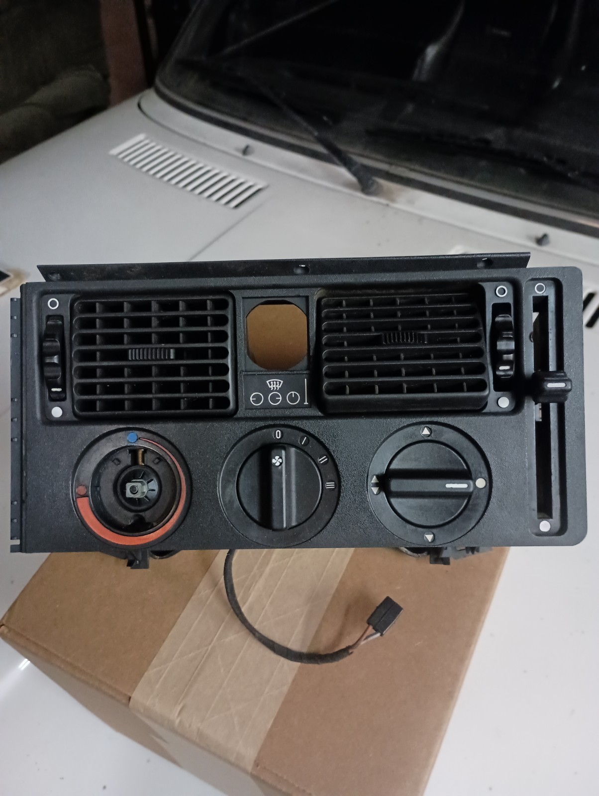 Bmw E21 Heater Control Panel Black Colored Model Number # 1336624