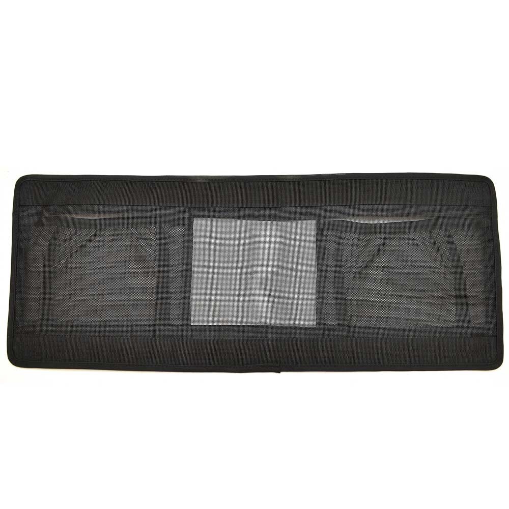 Excel Boat Seat Storage Pouch | 30 x 12 Inch Black Mesh Fabric