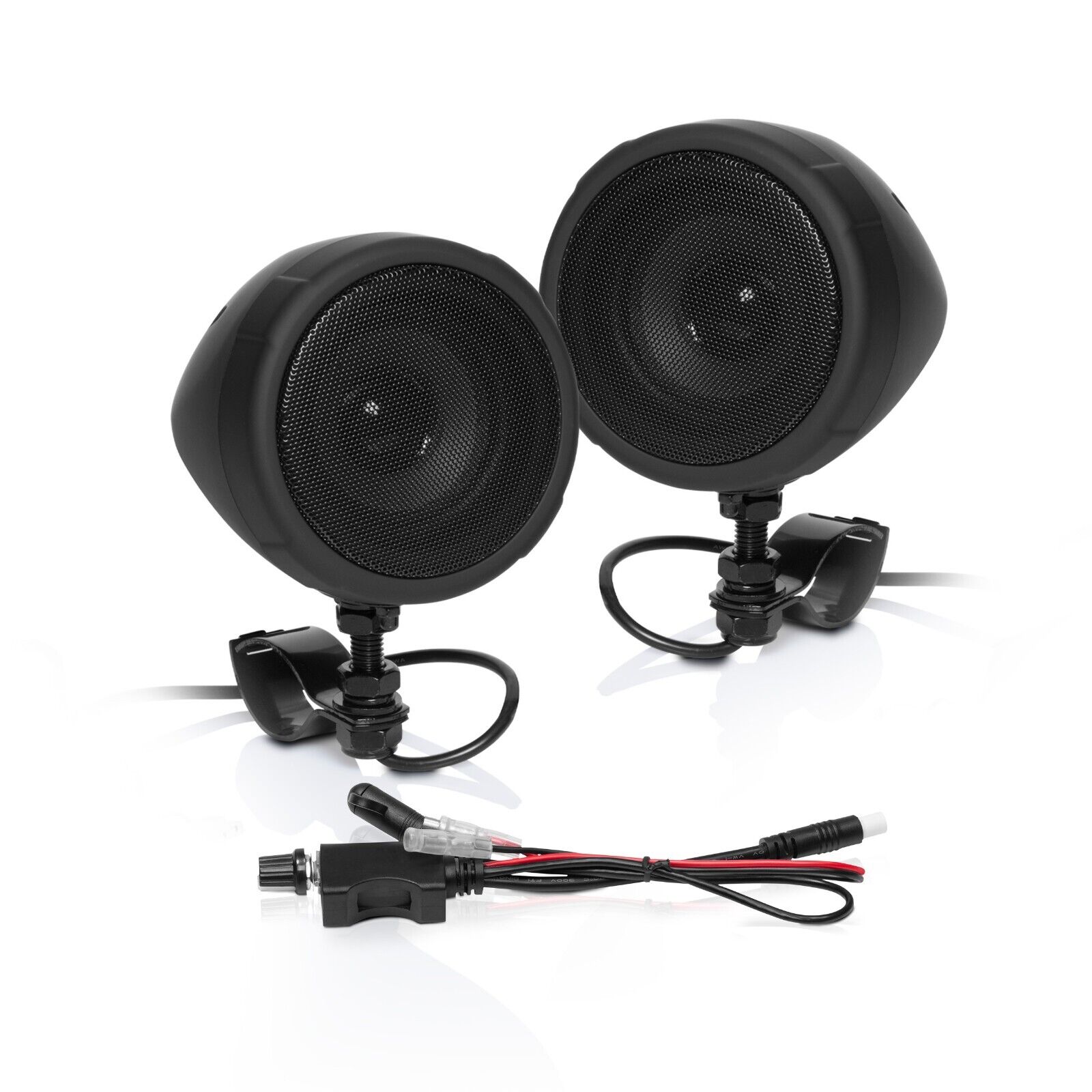 BOSS Audio Systems MCBK425BA 3” Motorcycle Speakers – Built-in Bluetooth Amp
