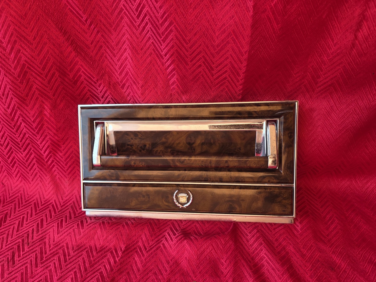 1990 91 92 CADILLAC FLEETWOOD BROUGHAM WOODGRAIN DOOR PANEL PULL HANDLE TRIM