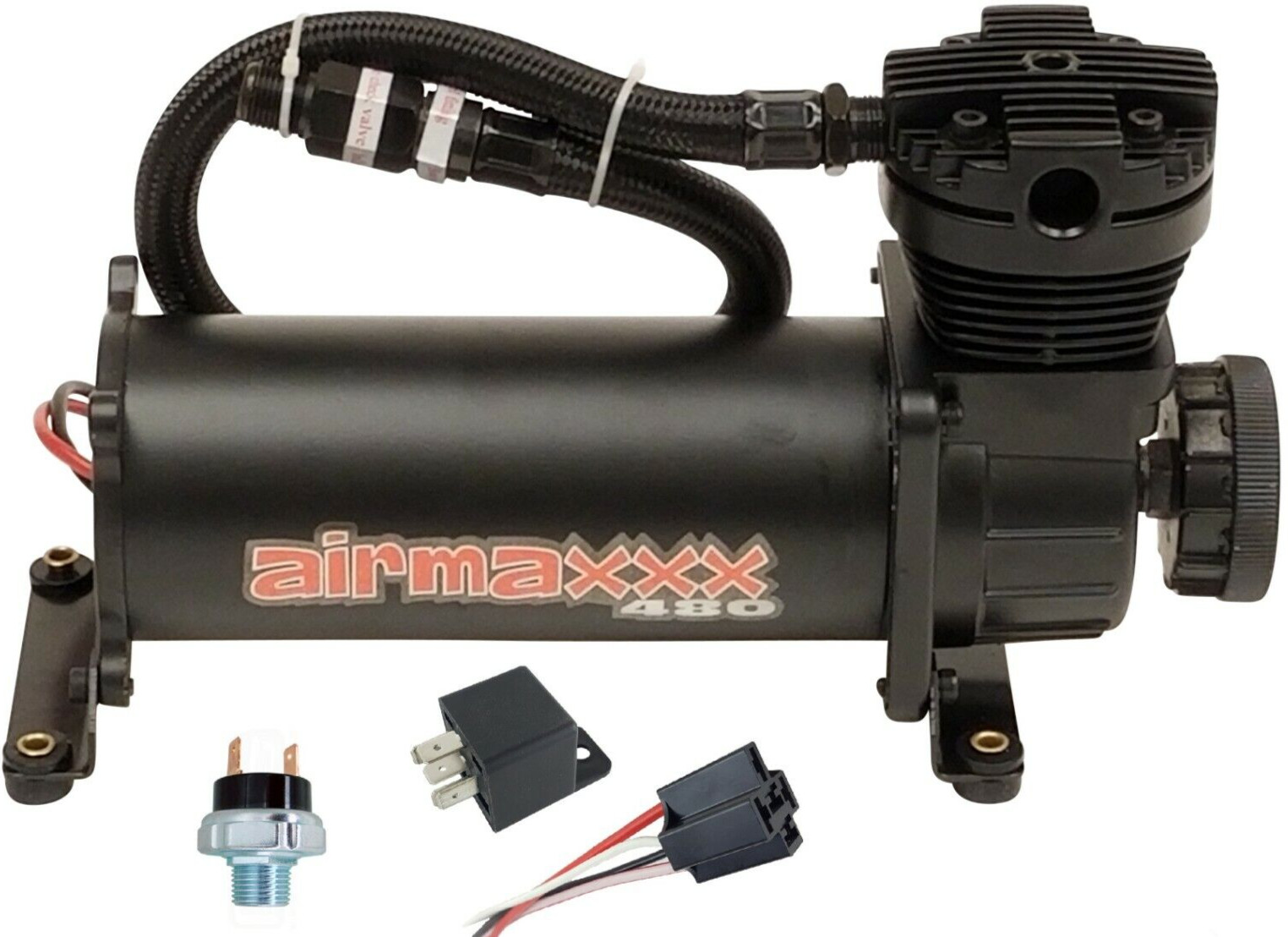 airmaxxx 480 Black Air Compressor 165 psi On 200 psi Off Switch Ride Suspension 