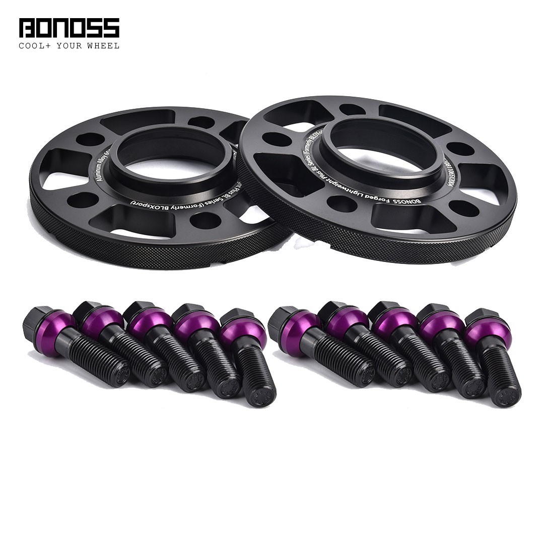 BONOSS 2Pc 20mm Bolts On Wheel Spacers Knurled Design For Mercedes C-Class 2008+