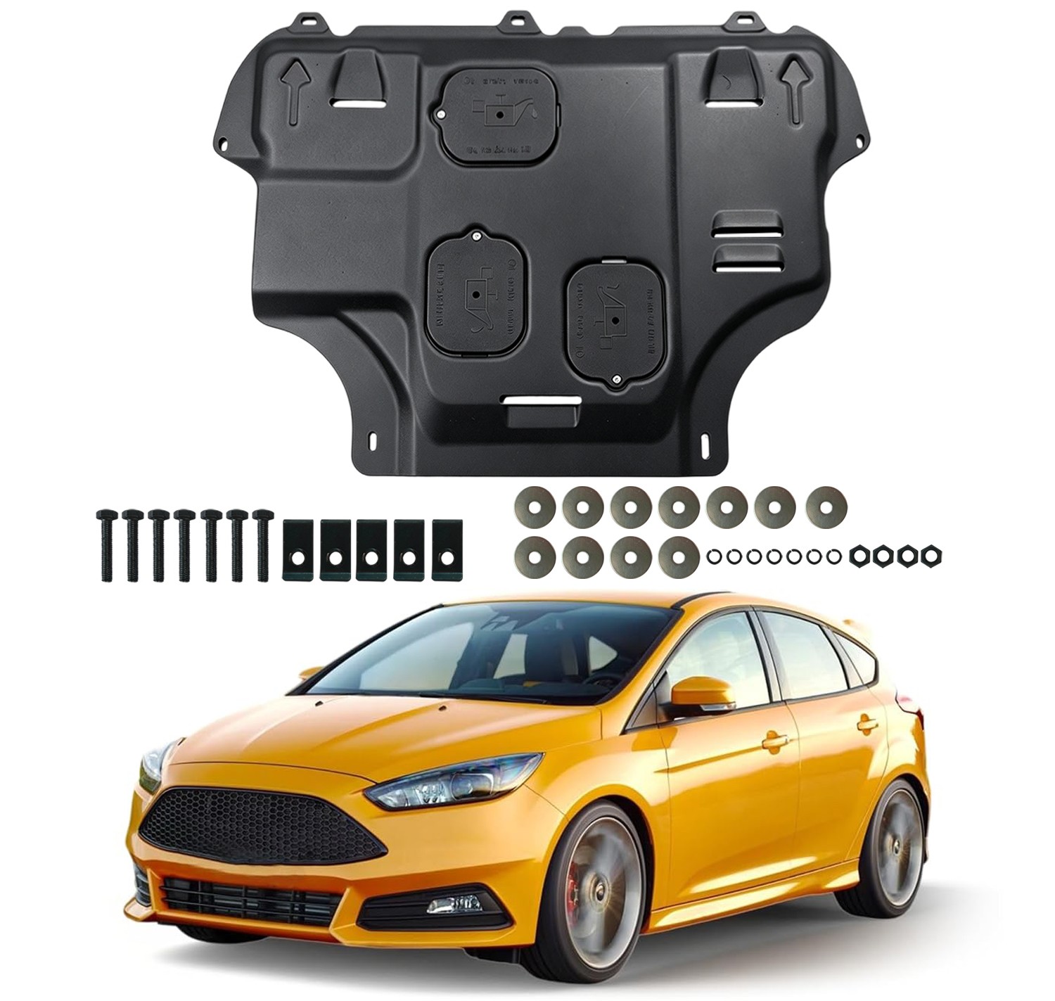 For Ford Focus RS/ST 2012-2018 Front Engine Under Cover Splash Shield FO1228121