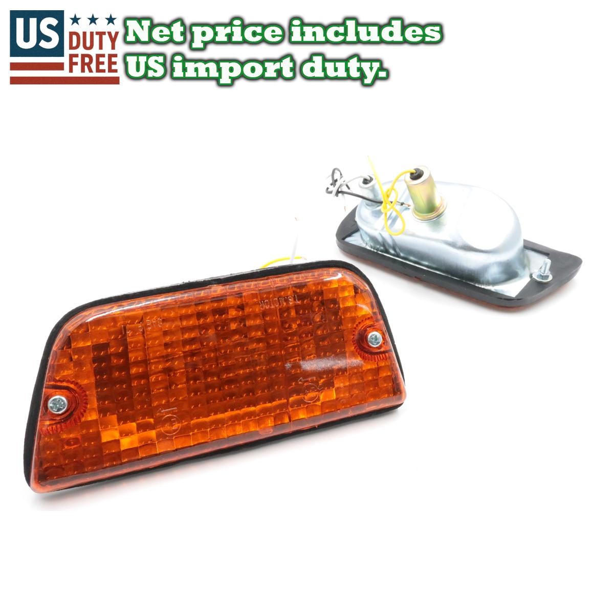 FIT 1972-79 DATSUN L/R 620 1600 UTE FRONT PARKING TURN SIGNAL LIGHTS AMBER PAIR FIT 1972-79 DATSUN L/R 620 1600 UTE FRONT PARKING TURN SIGNAL LIGHTS AMBER PAIR