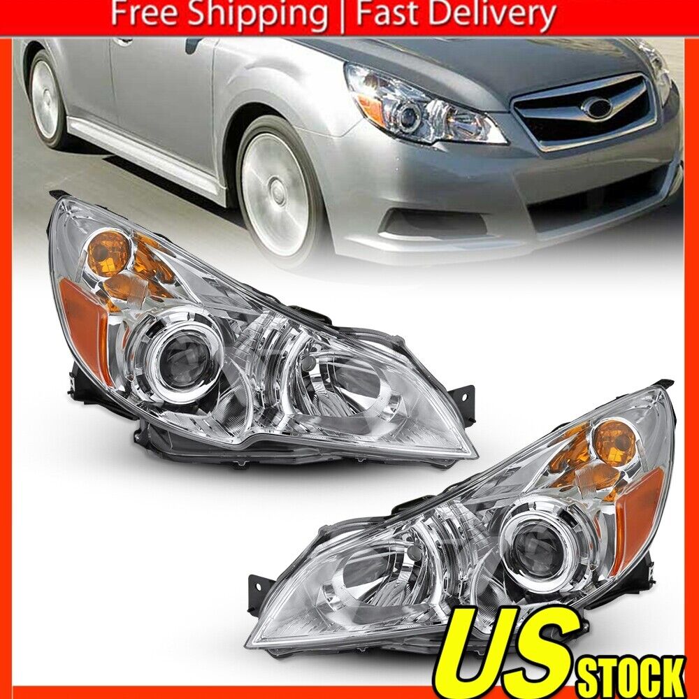 For 2010-2014 Subaru Legacy Outback Projector Headlights Headlamps 10-14 Pair