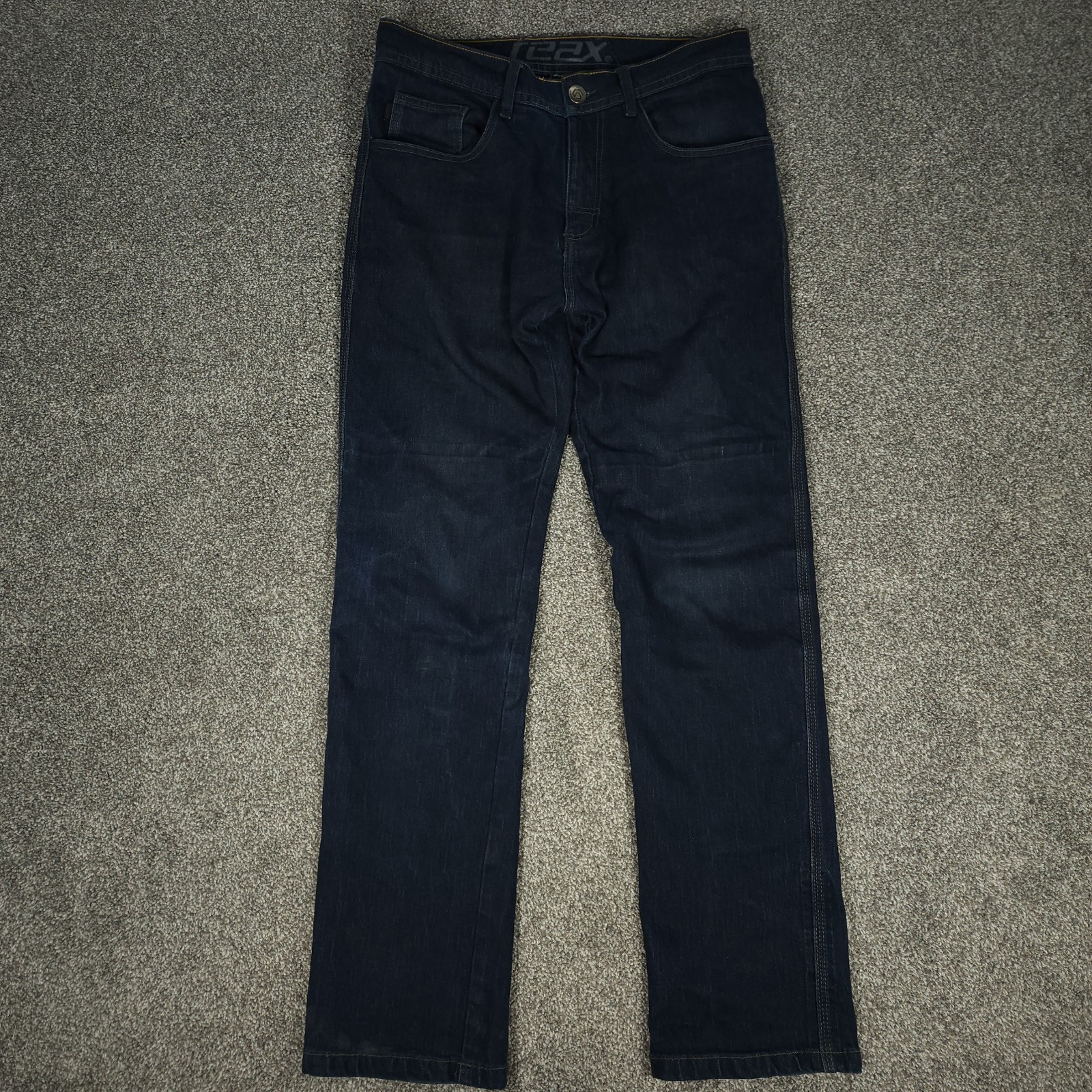 REAX 267 Jeans Mens 30x32 Blue Straight Leg Motorcycle Jeans Dyneema Reinforced