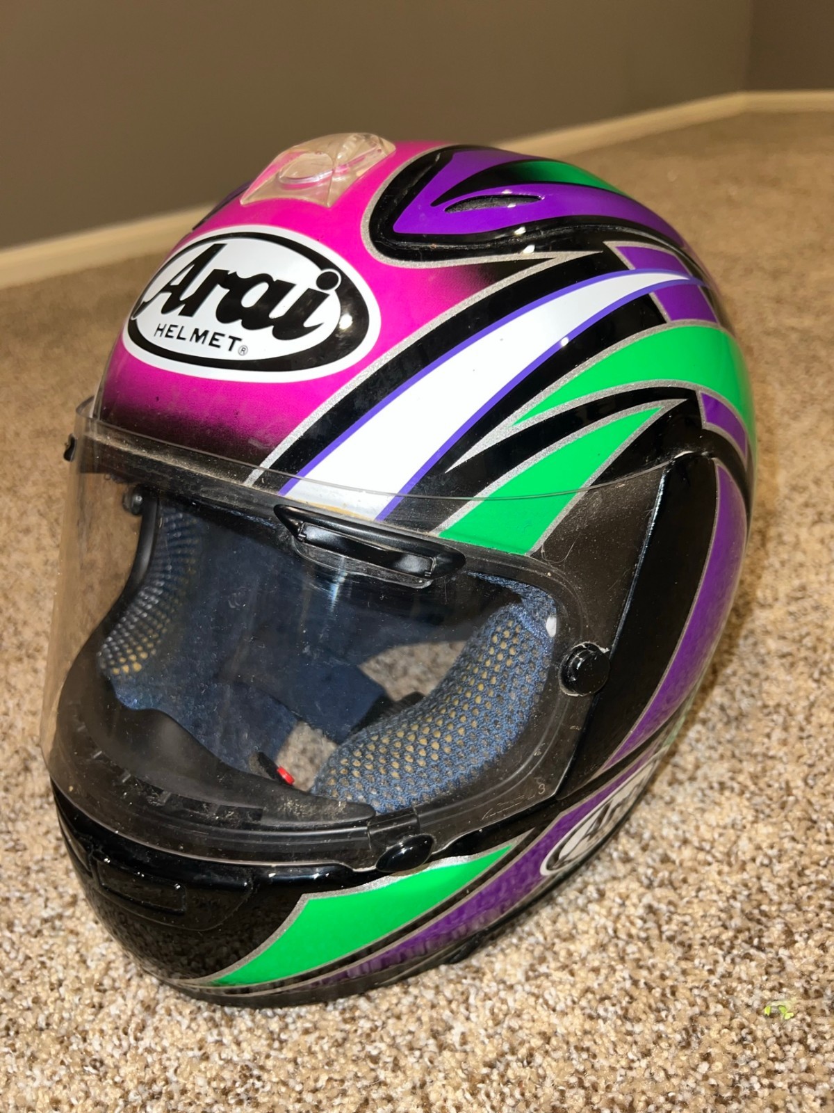Arai RX-7RR3 Chandler Helmet Size Large Vintage Display Collector Arai RX-7RR3 Chandler Helmet Size Large Vintage Display Collector