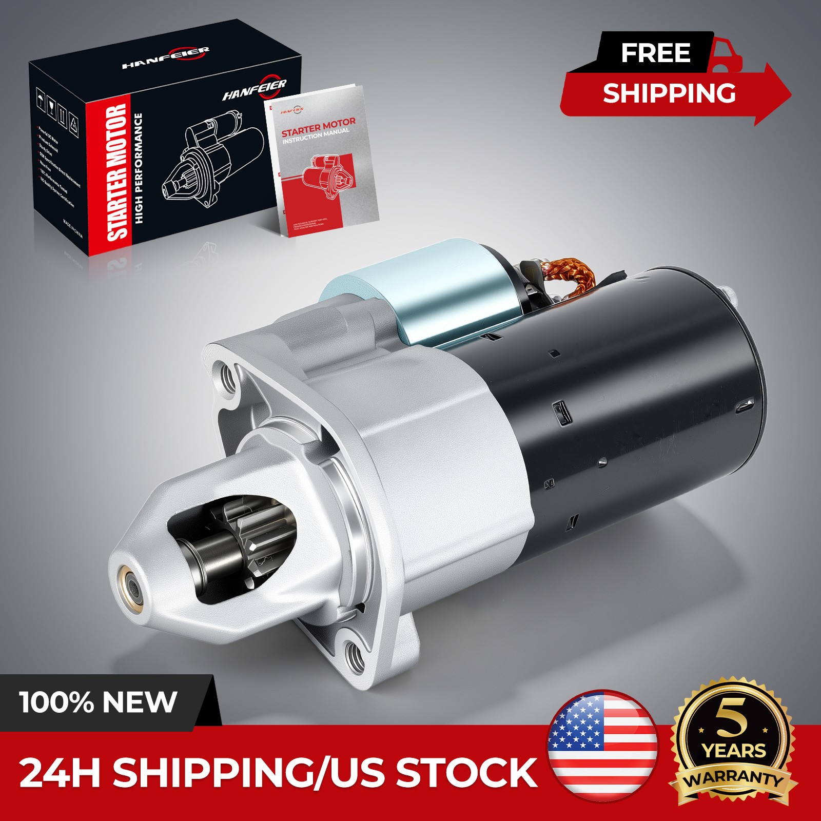 19115 Starter For 2008-2012 Mercedes-Benz C300 3.0L 2010 Mercedes-Benz E350