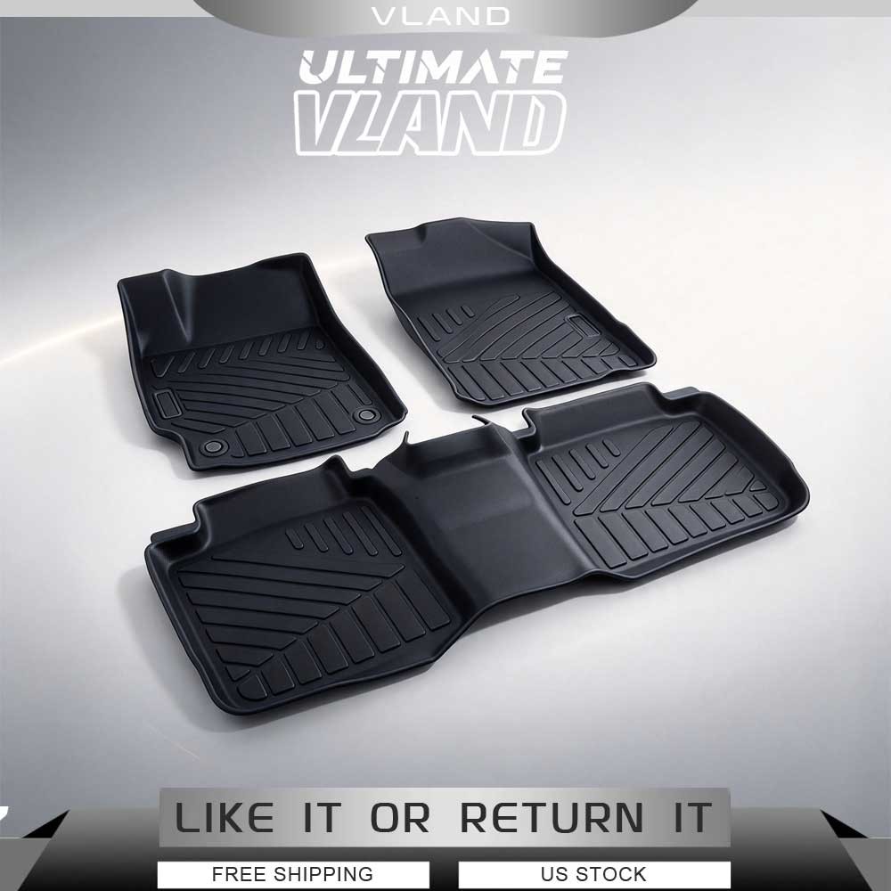 New 3PCS Black 3D TPE Floor Mats All-Weather Liners Fit Toyota Camry 2012-2017