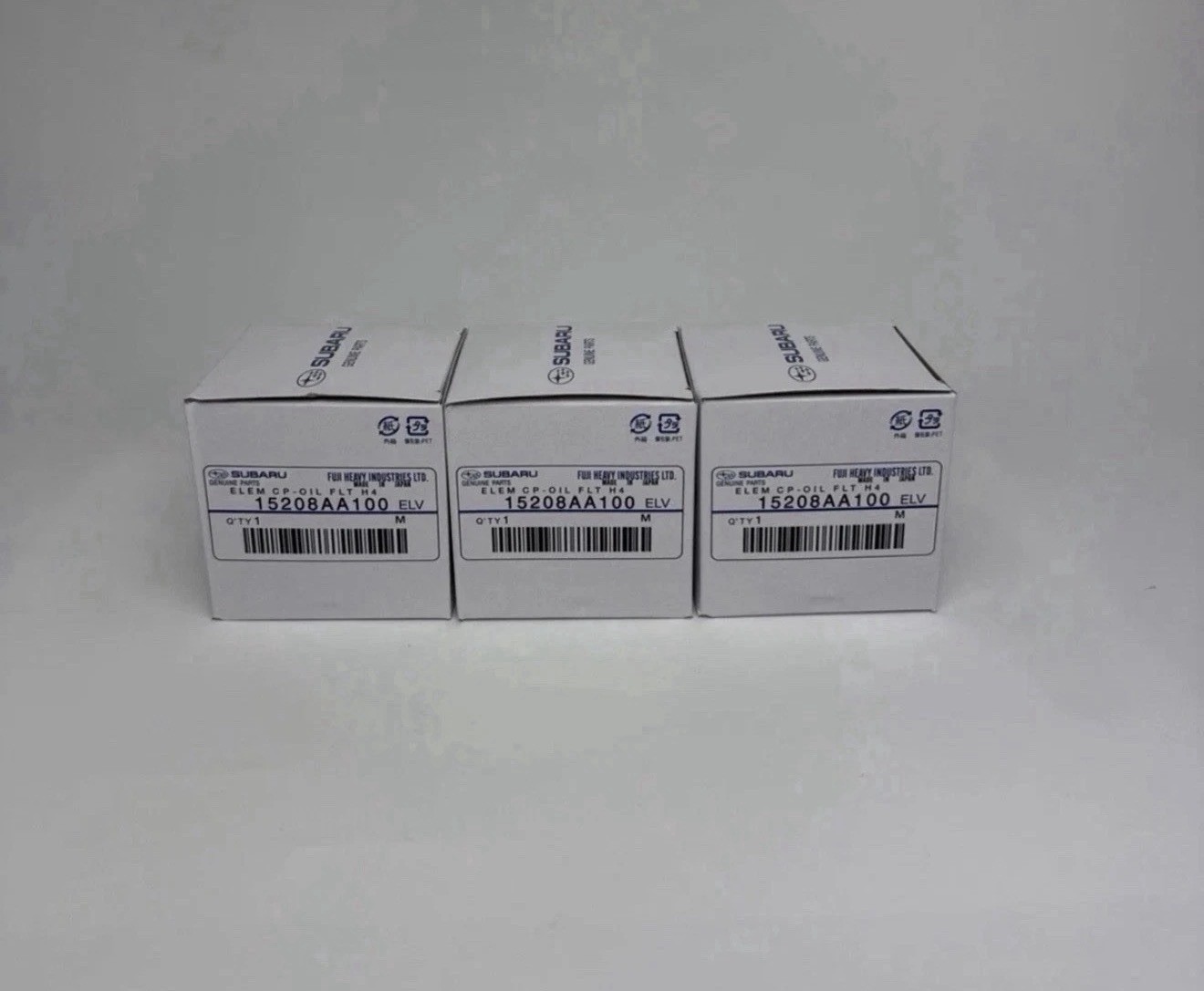 OEM Genuine Subaru Engine Oil Filter 15208AA100 Genuine 3 PACK
