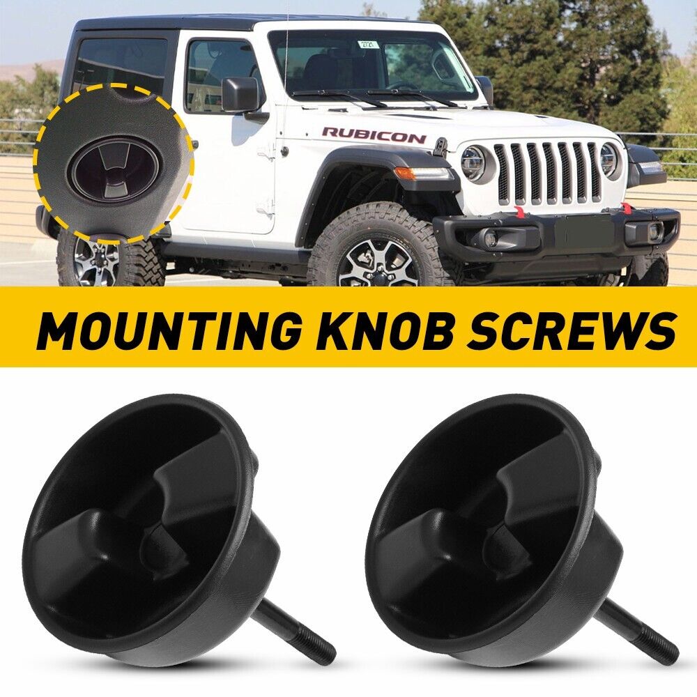 For 07-18 Jeep Wrangler JK Hardtop Freedom TargaTop Mounting Tab Screw Set of 2