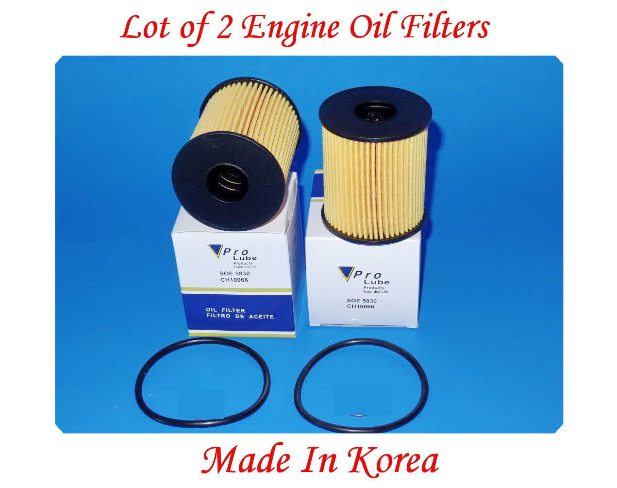 2 x Oil Filter 11427622446   with set of Gaskets Fits MINI Cooper  2007-Up  