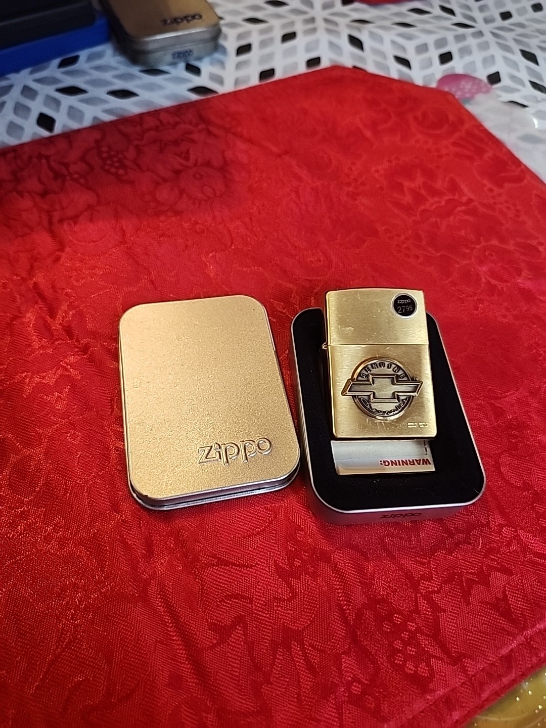 1999 Brass Chevy Emblem Zippo 1999 Brass Chevy Emblem Zippo