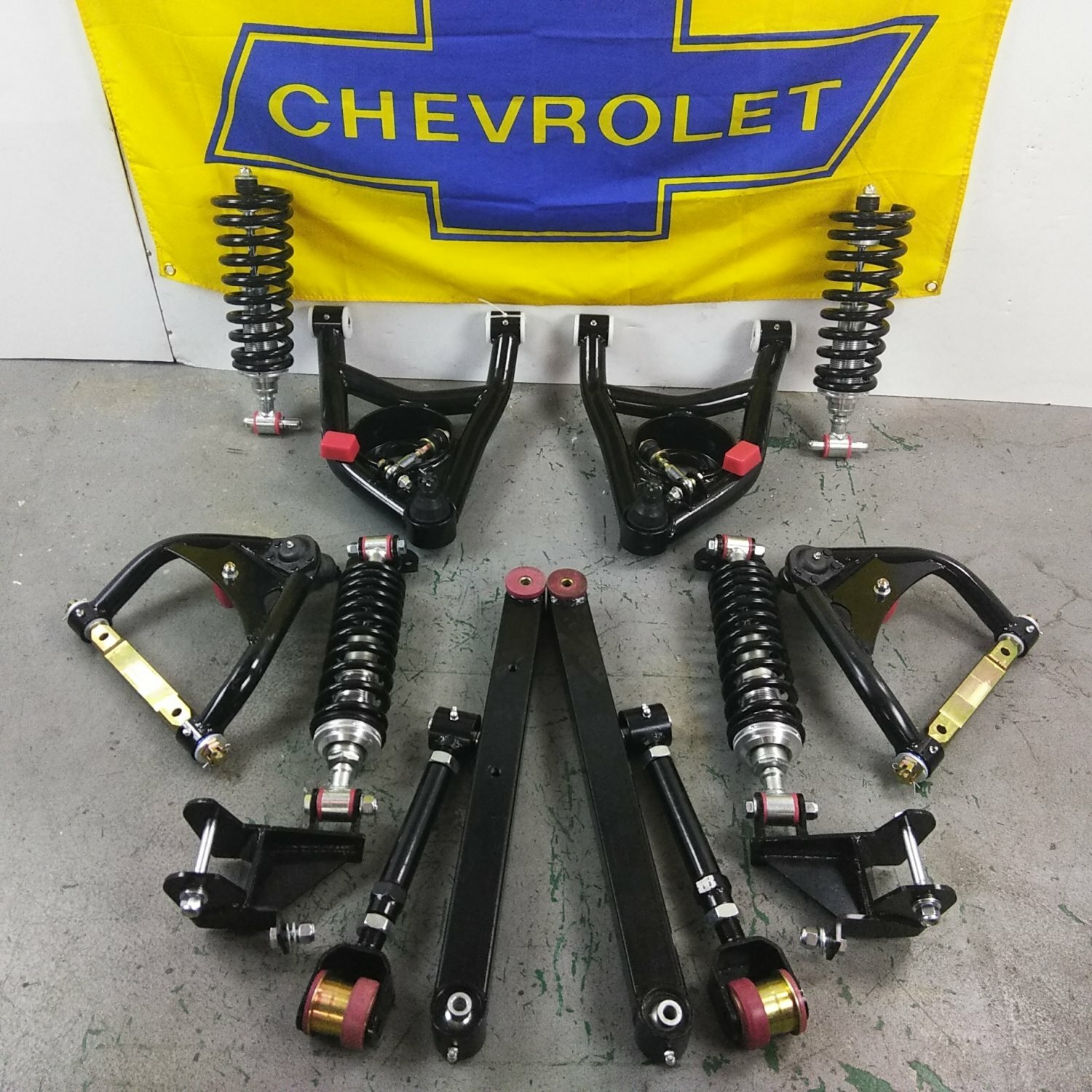 1968-72 GM A-Body Tubular A-Arm SBC LSX 500lb Front Coilover/ 300lb Rear + 4 Bar