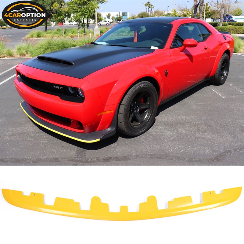 Fit 18-23 Challenger Wide Body Hellcat Demon Redeye Front Bumper Lip Spoiler ABS Fit 18-23 Challenger Wide Body Hellcat Demon Redeye Front Bumper Lip Spoiler ABS