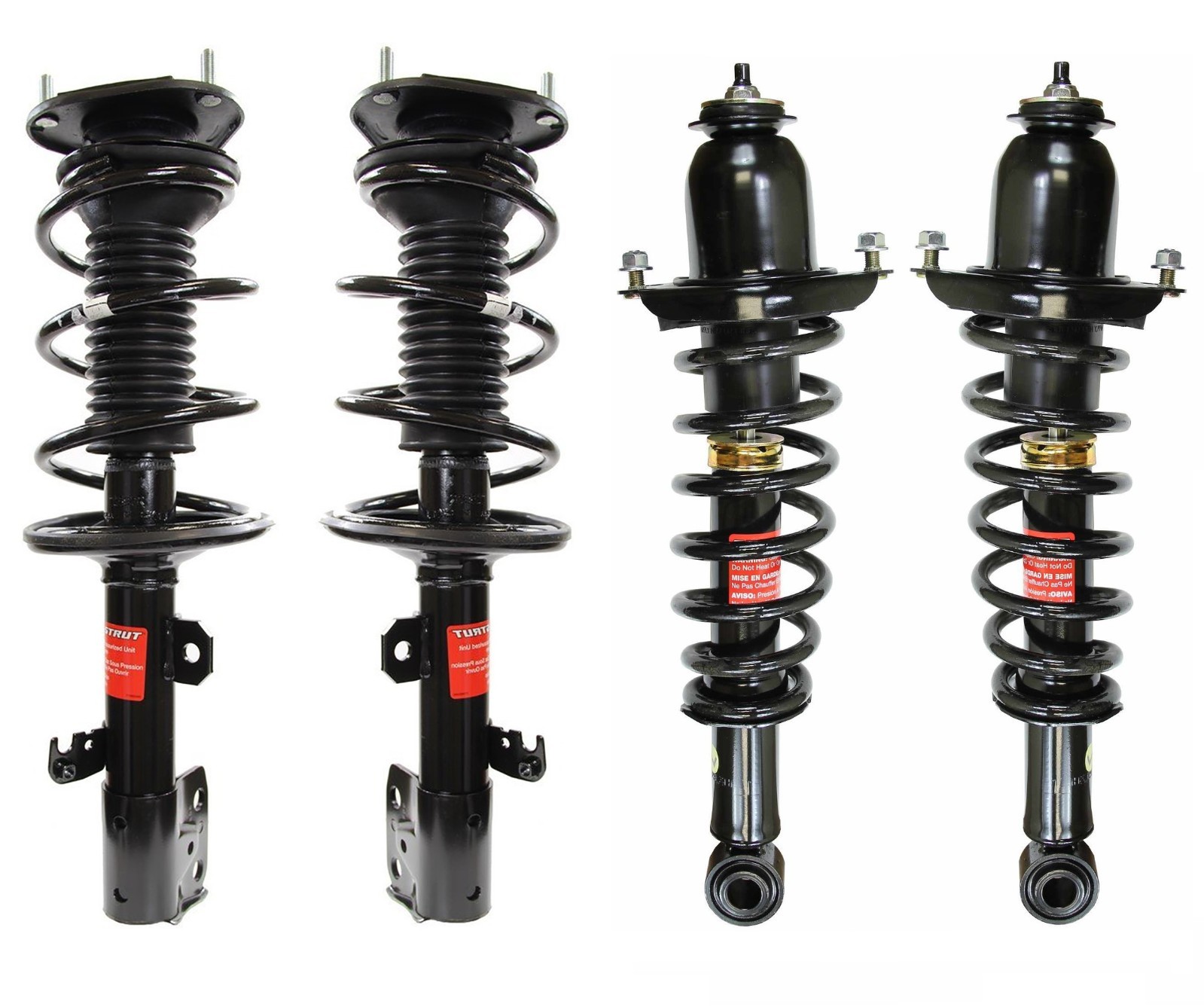 Monroe Front and Rear Suspension Strut and Coil Spring Kit For Toyota Corolla