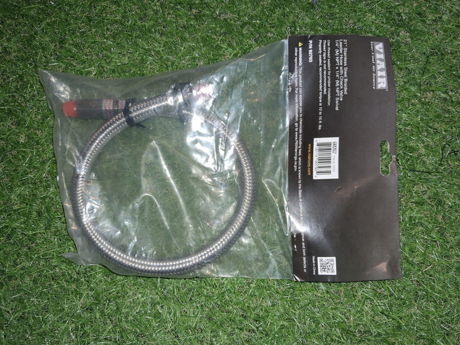 Viair Stainless Steel Braided Leader Hose 1/4 NPT to 1/4 NPT 21