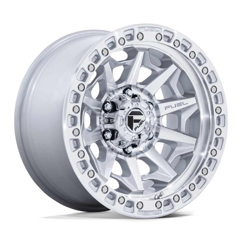 17x9 Fuel Off-Road D883 Covert Silver W/ Machined Face Wheel 6x5.5 (-12mm)