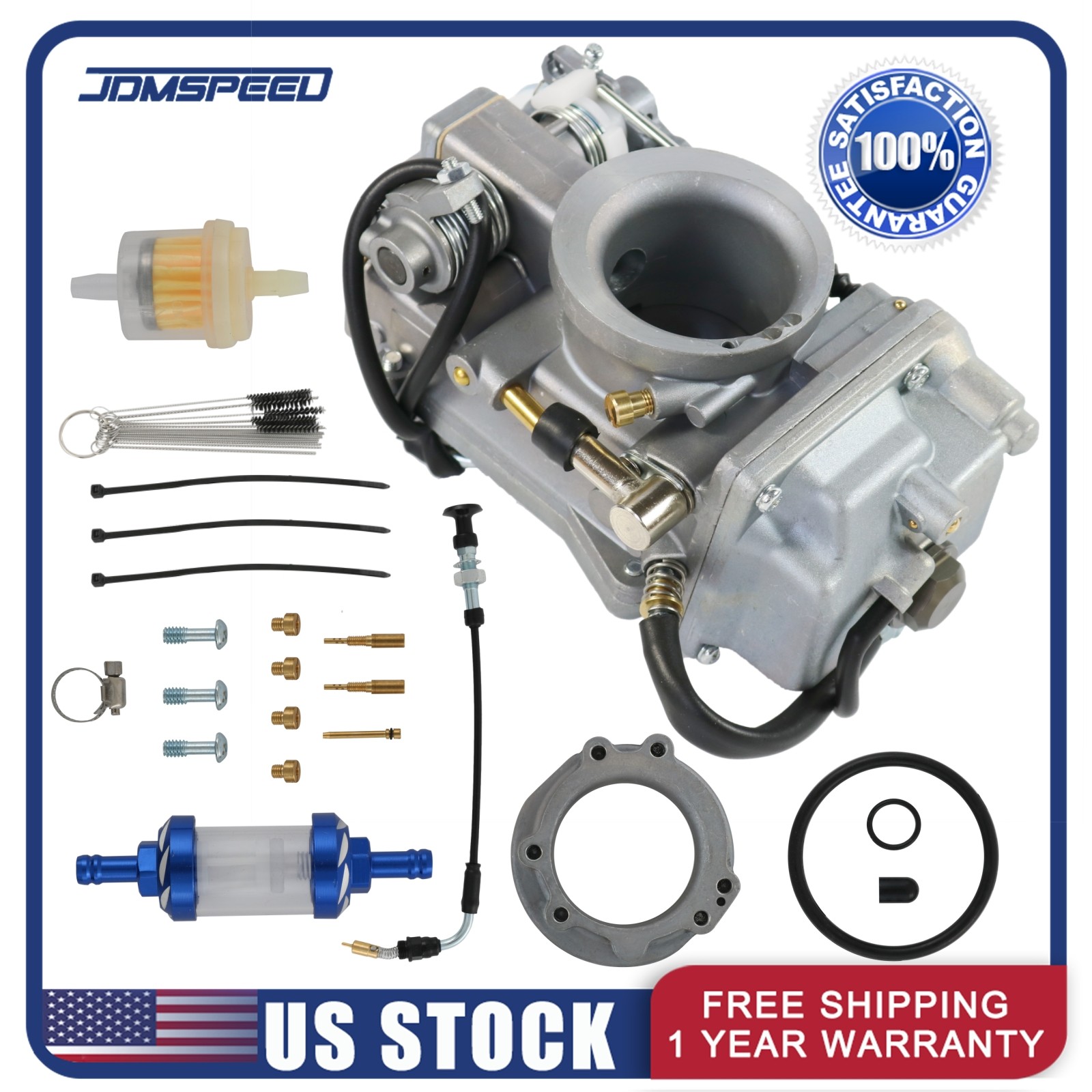 New Carburetor Easy Kit 42-18 42 mm HSR42 Fit EVO Twin Cam Evo Mikuni HSR Carb