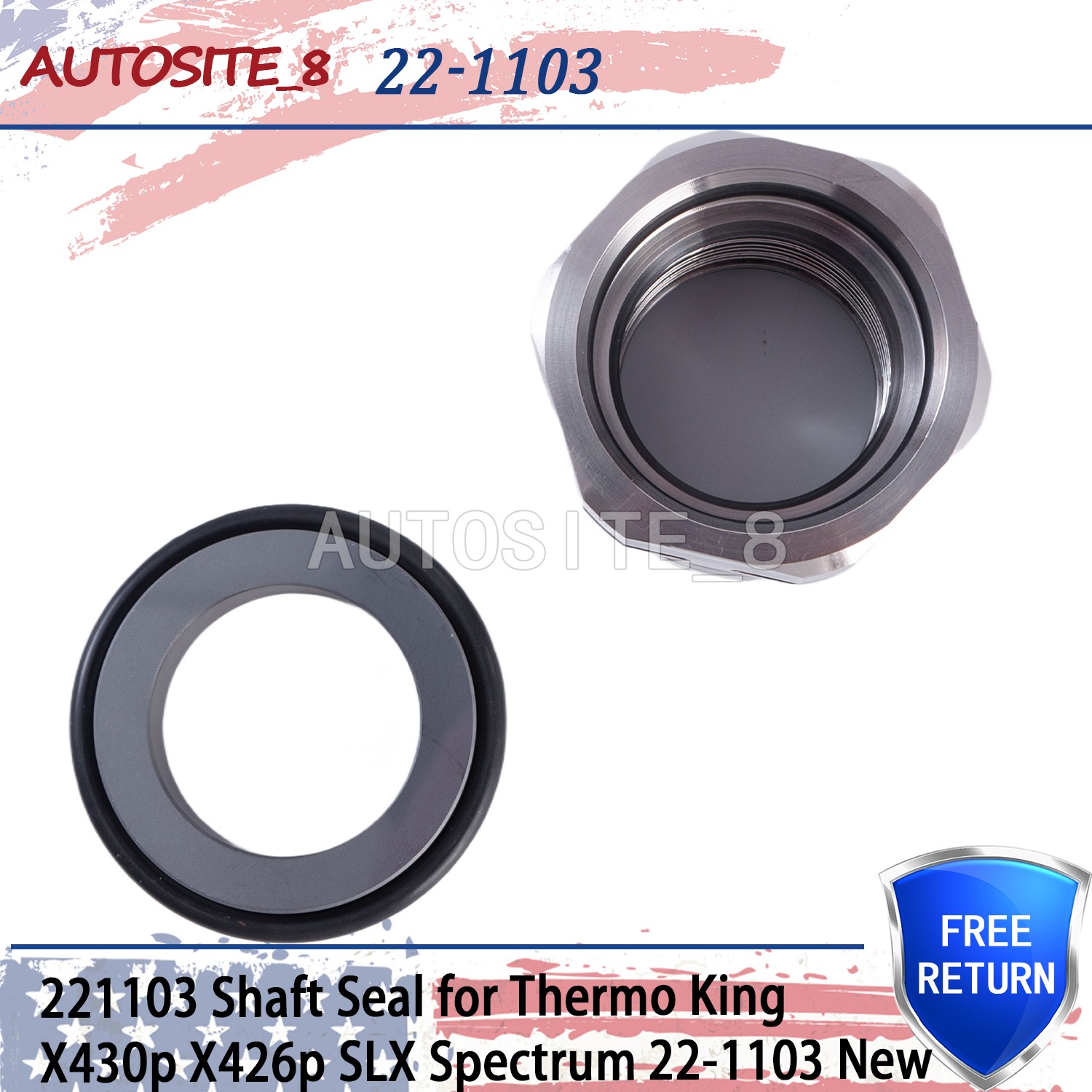 221103 Shaft Seal for Thermo King X430p X426p SLX Spectrum 22-1103 New