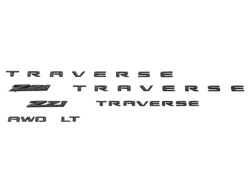 2024 - 2025 Chevrolet Traverse Z71 AWD Black Emblem Kit 26600324 Genuine OEM GM 2024 - 2025 Chevrolet Traverse Z71 AWD Black Emblem Kit 26600324 Genuine OEM GM