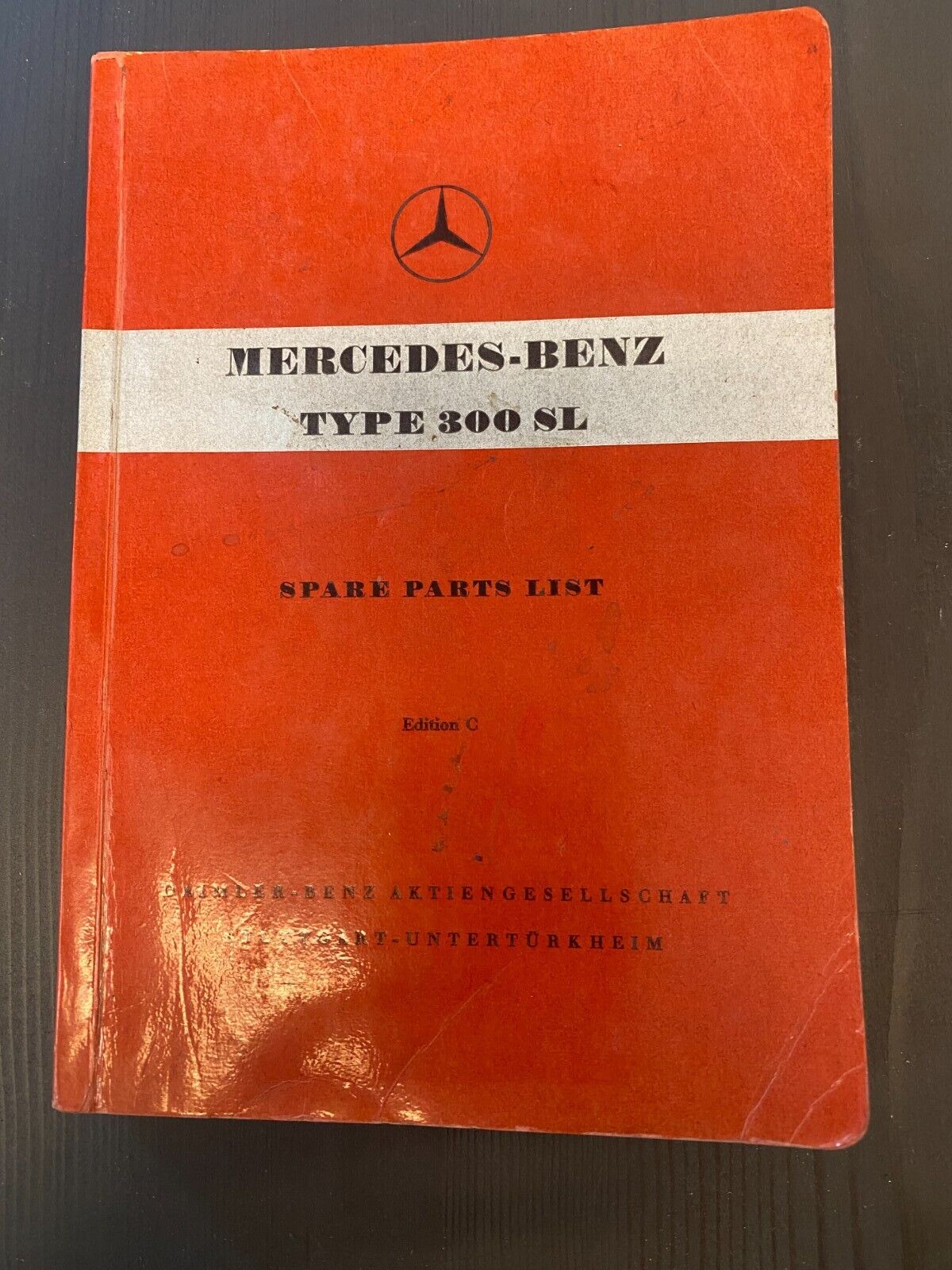 Mercedes Benz Type 300 SL (Coupe) Parts List, Ed. C  in English, orig. factory