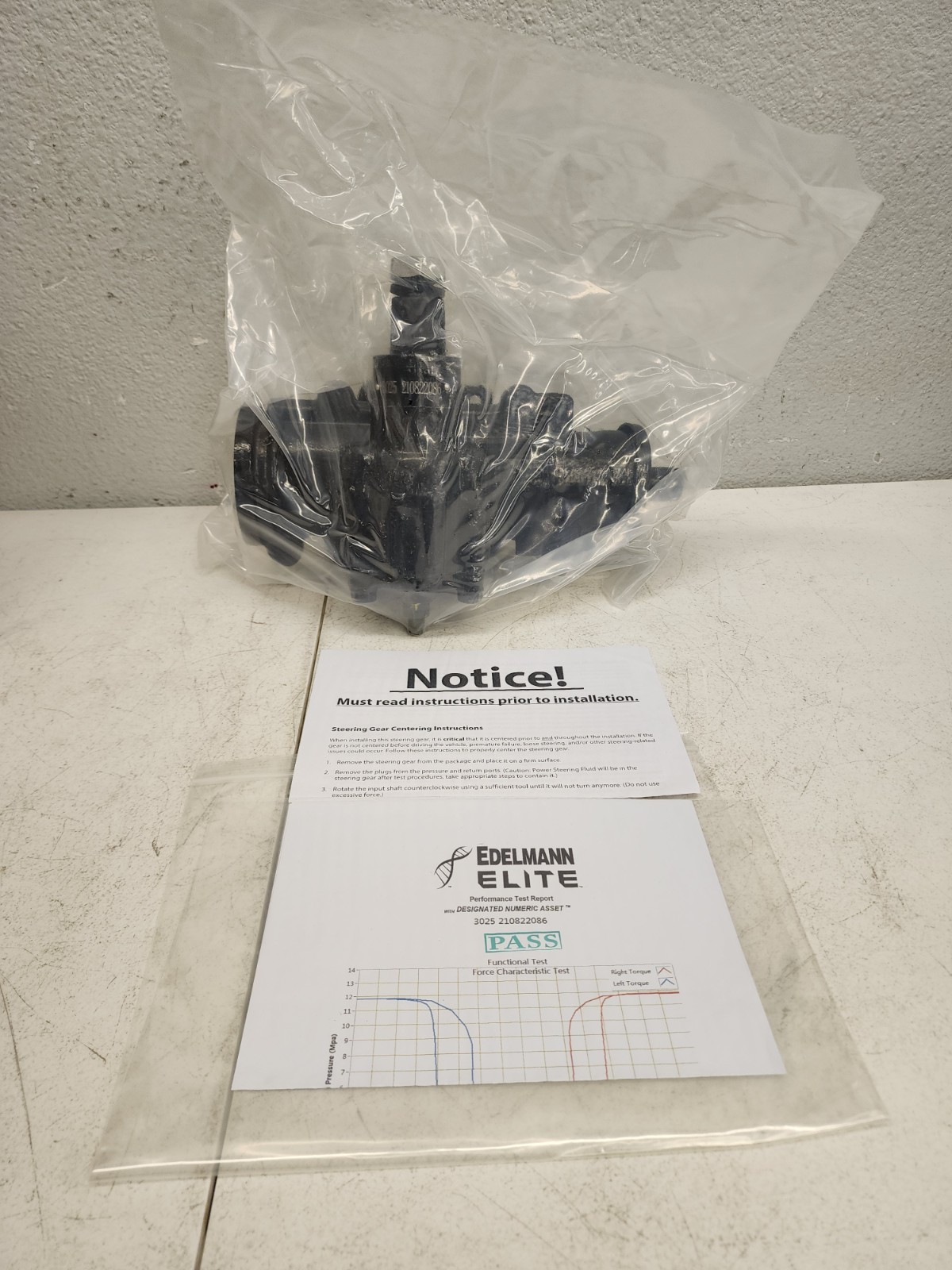 Steering Gear-New Power Edelmann 3025 Steering Gear-New Power Edelmann 3025
