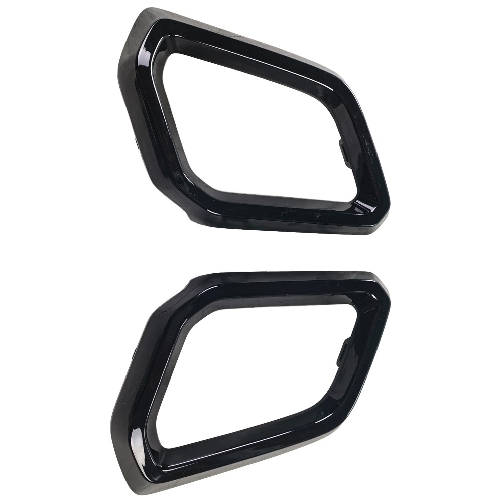 Pair Gloss Black Front Bumper Trim Molding For 2023-2026 Honda CR-V Hybrid Sport