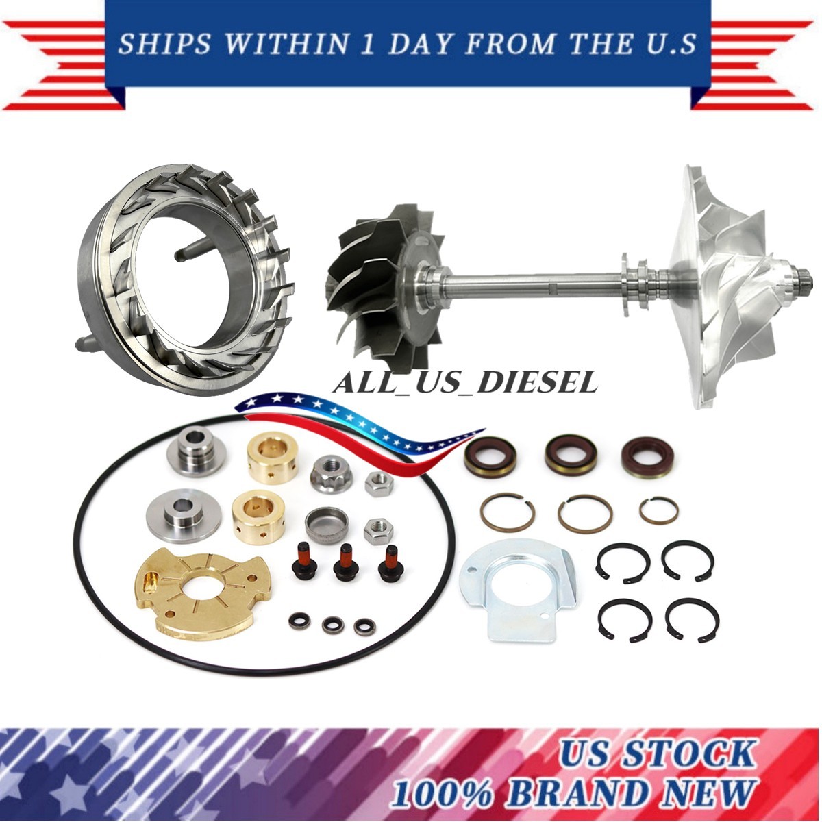 1907281 1940999 Turbo Repair Kits For Paccar MX-13 EPA13 HE500VG Turbocharger 1907281 1940999 Turbo Repair Kits For Paccar MX-13 EPA13 HE500VG Turbocharger