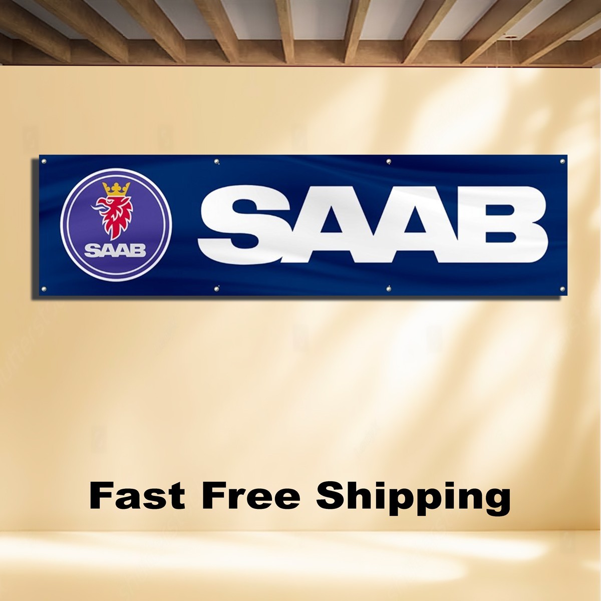 SAAB 2'X8' BANNER FLAG SAAB 2'X8' BANNER FLAG