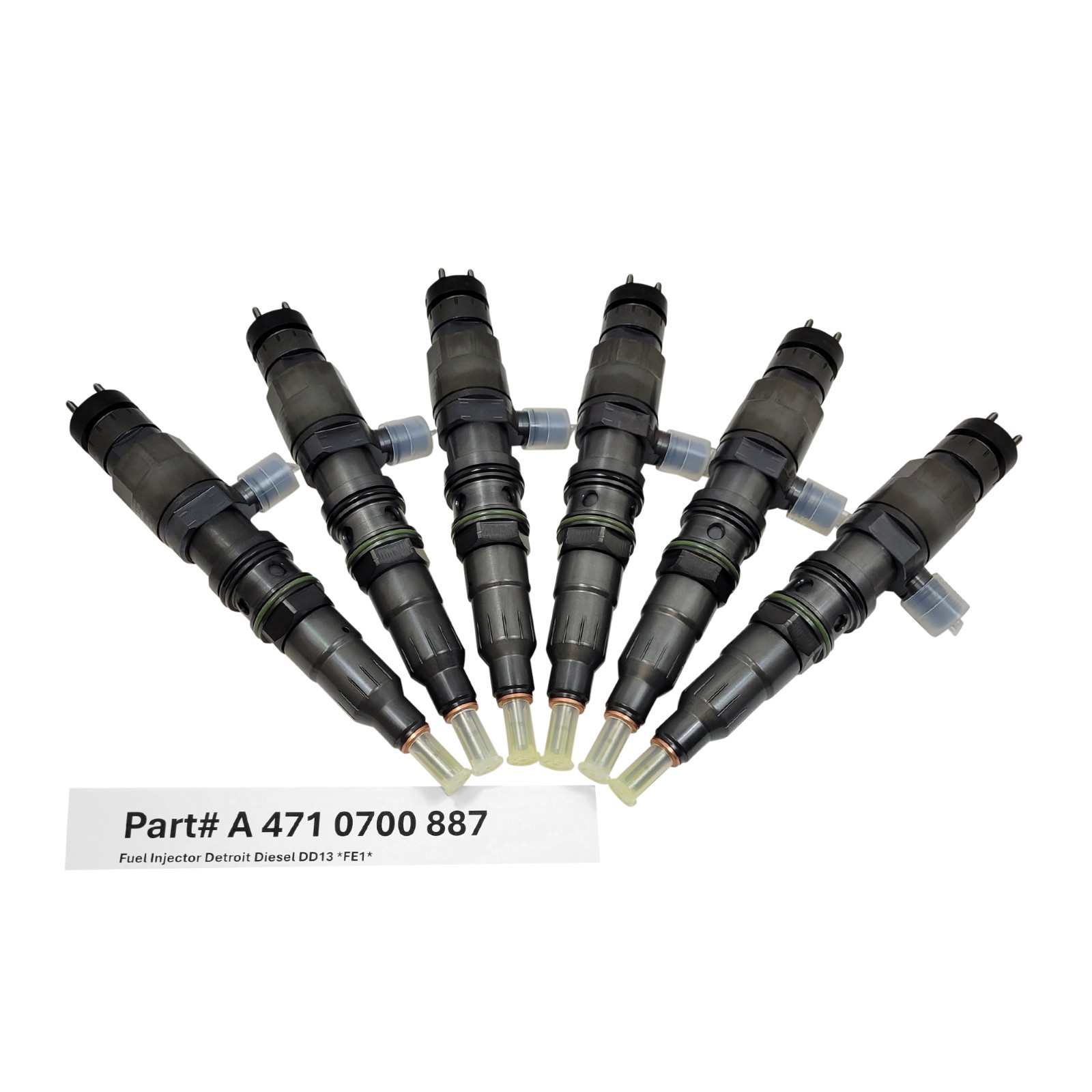 OEM Bosch Detroit Diesel DD13 FE1 Fuel Injectors Set 6 A4710700887