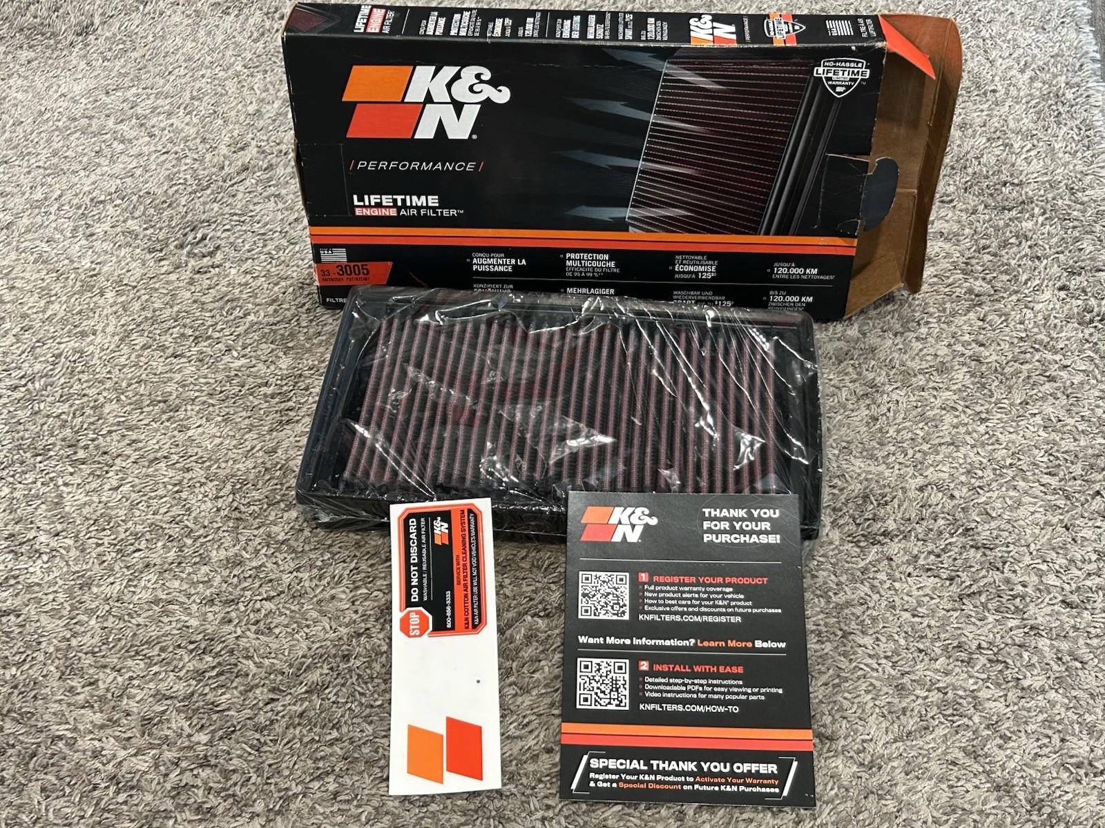 K&N 33-3005 Replacement Air Filter