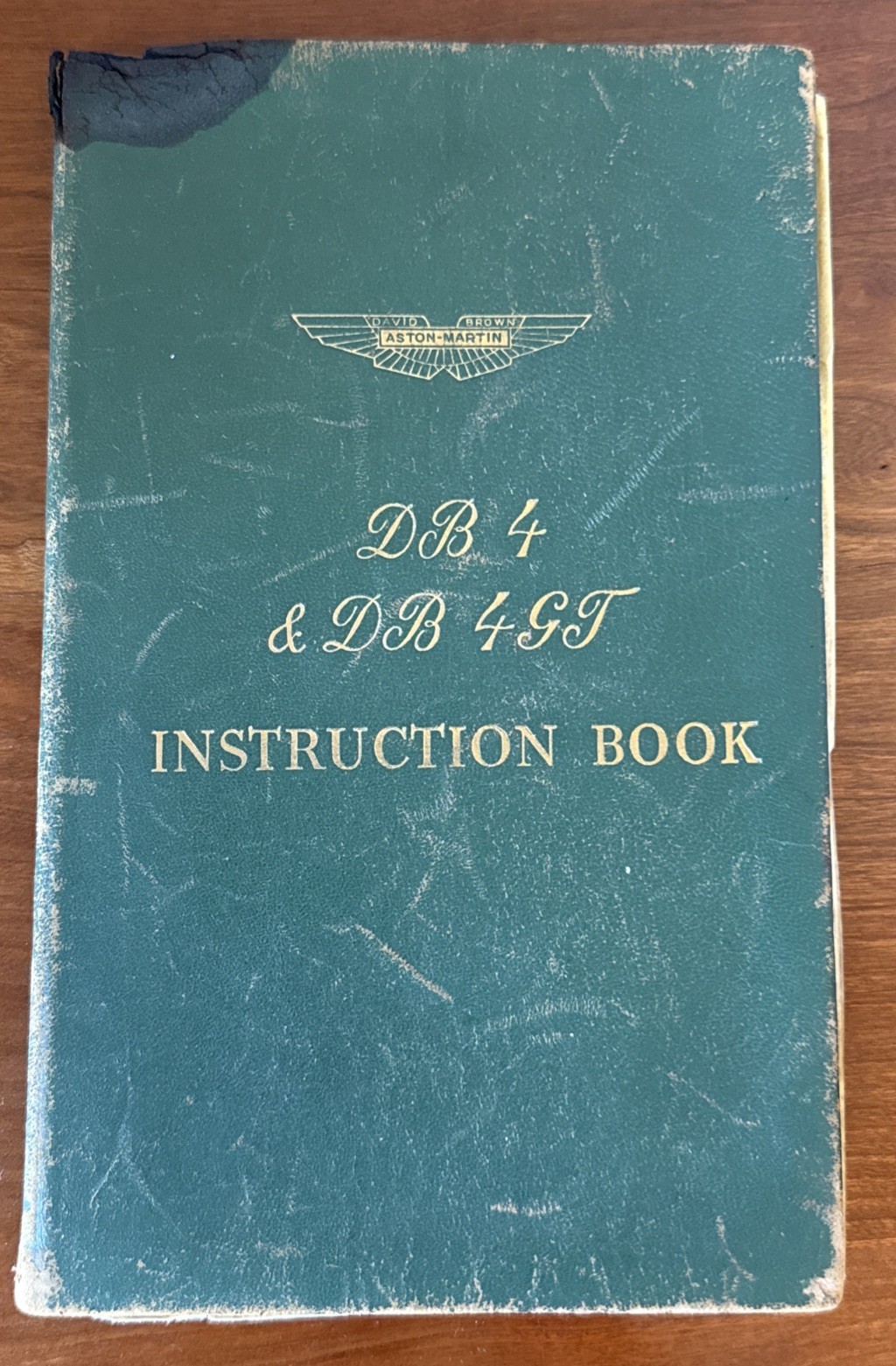 Aston Martin DB4 & DB4 GT Instruction Book Manual with Tyre Pressure Insert
