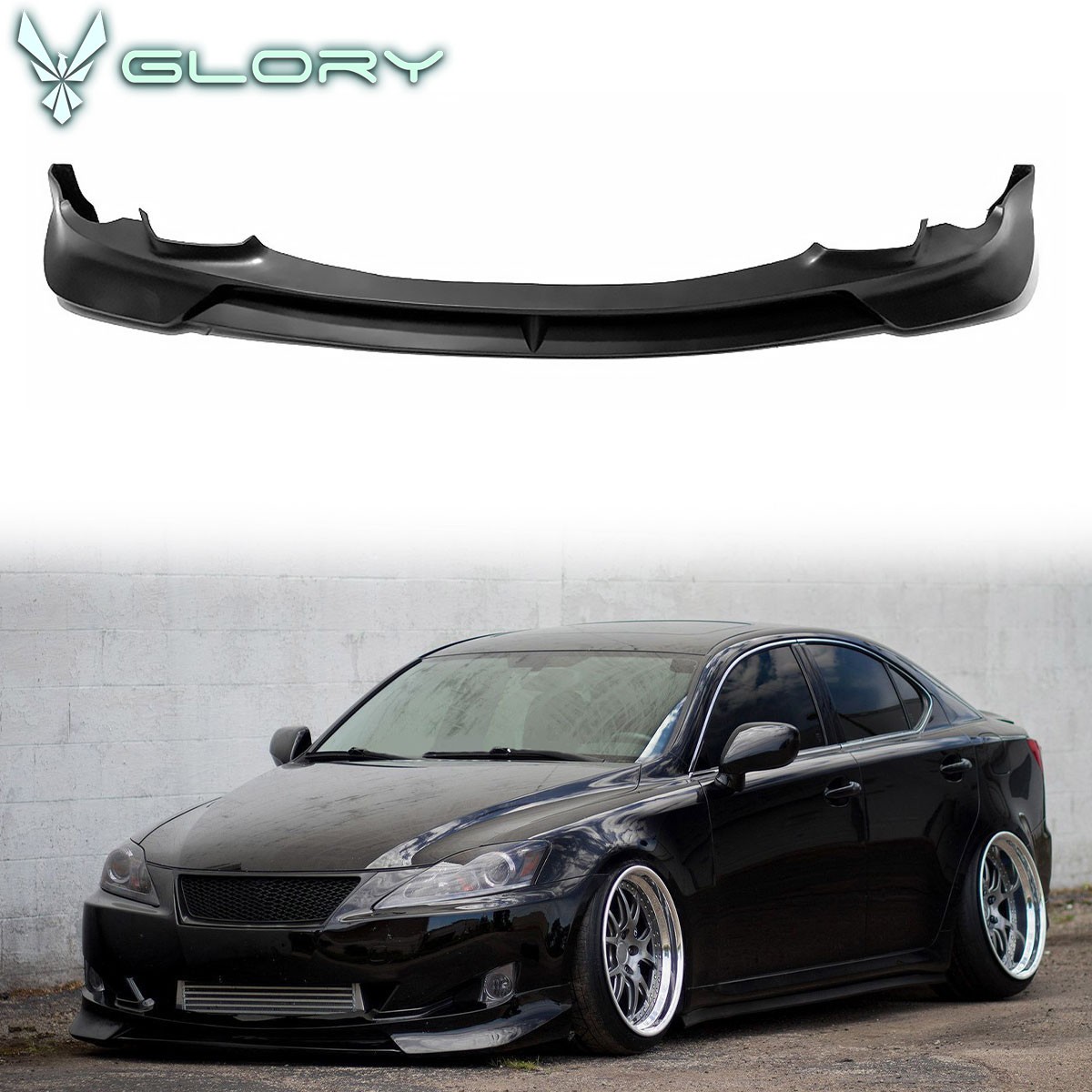 Fits 09-10 Lexus IS250 IS350 JP F-Sport Style Front Bumper Lip Spoiler PU Black Fits 09-10 Lexus IS250 IS350 JP F-Sport Style Front Bumper Lip Spoiler PU Black